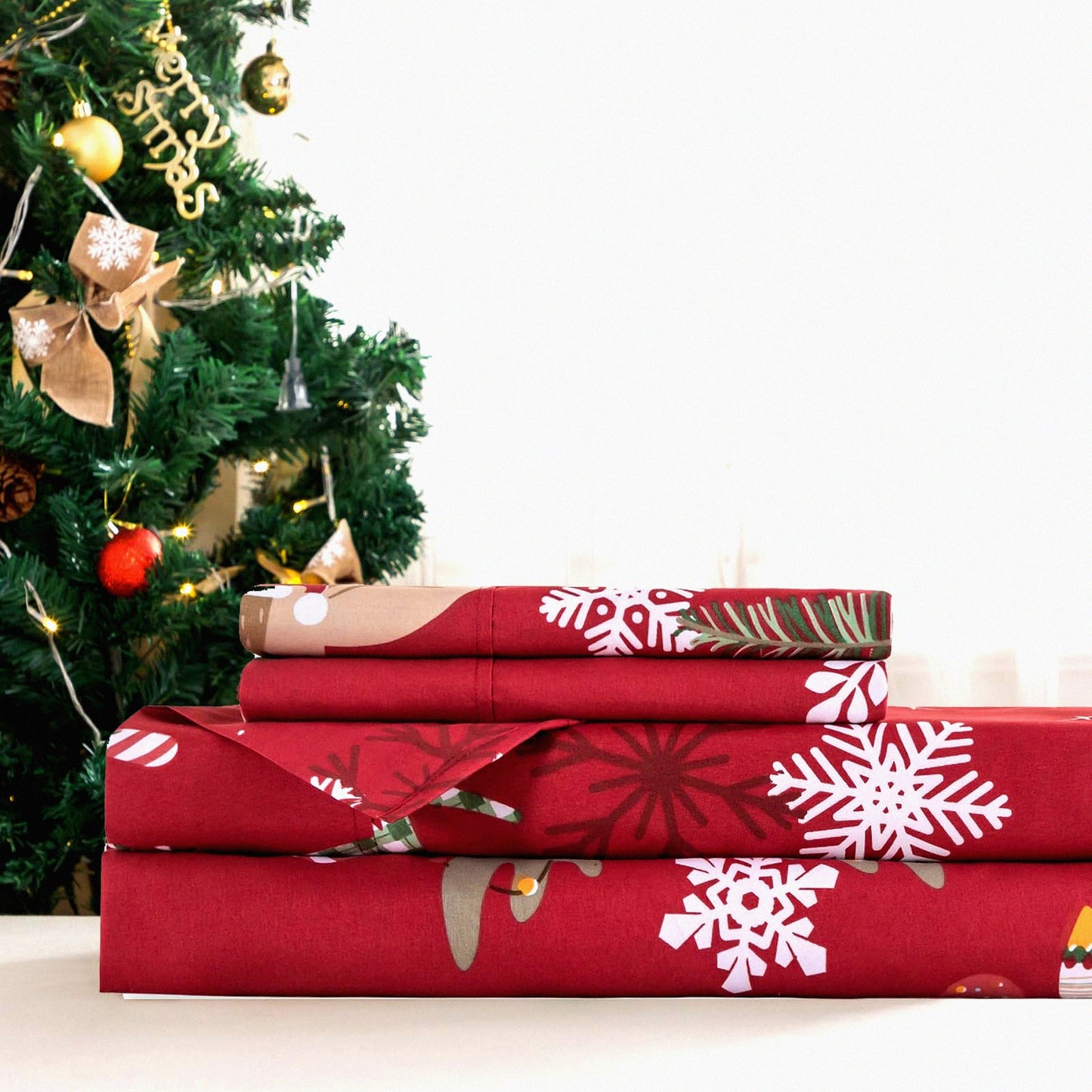 Cooling Floral Full Sheet Set - Breathable 4 Piece Deep Pocket Patterned Sheets - Full Size Bedding Set with Deep Pockets