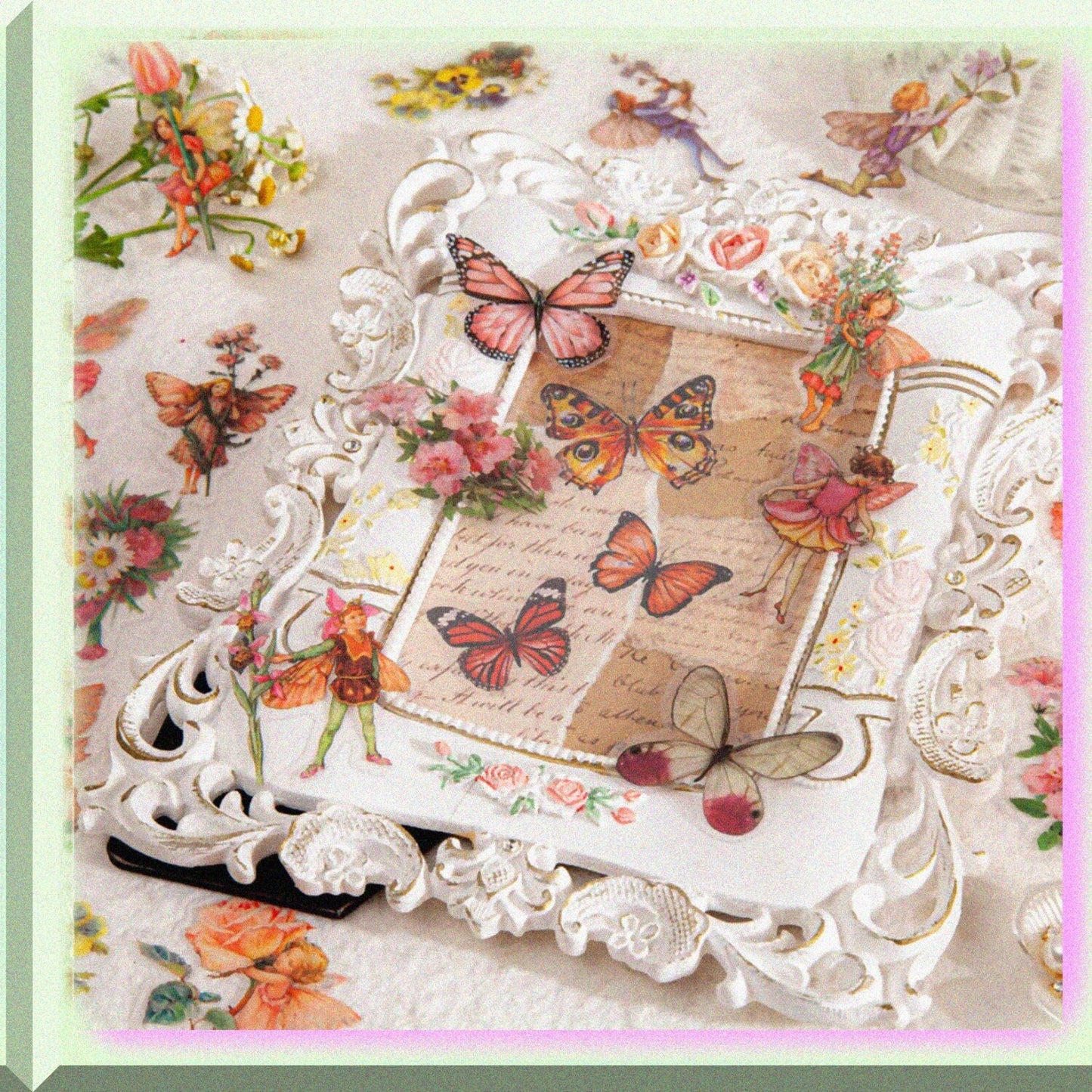 Vintage Fairy Stickers 180Pcs for Journaling and Scrapbooks