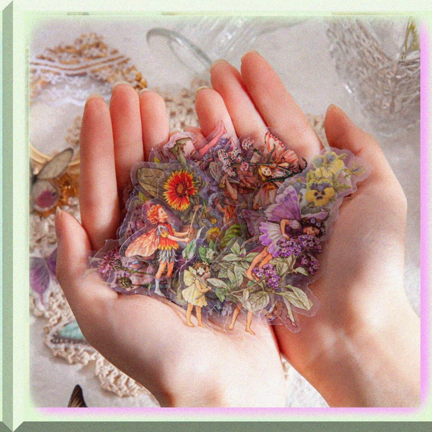 Vintage Fairy Stickers 180Pcs for Journaling and Scrapbooks