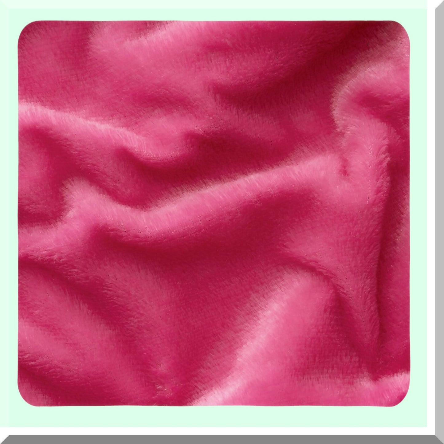 FluffyLux Shaggy Plush Pillowcase Set - Mongolian Merino Style Cushion Covers for Sofa Couch Bed - Decorative Hot Pink Throw Pillow Covers 18x18"