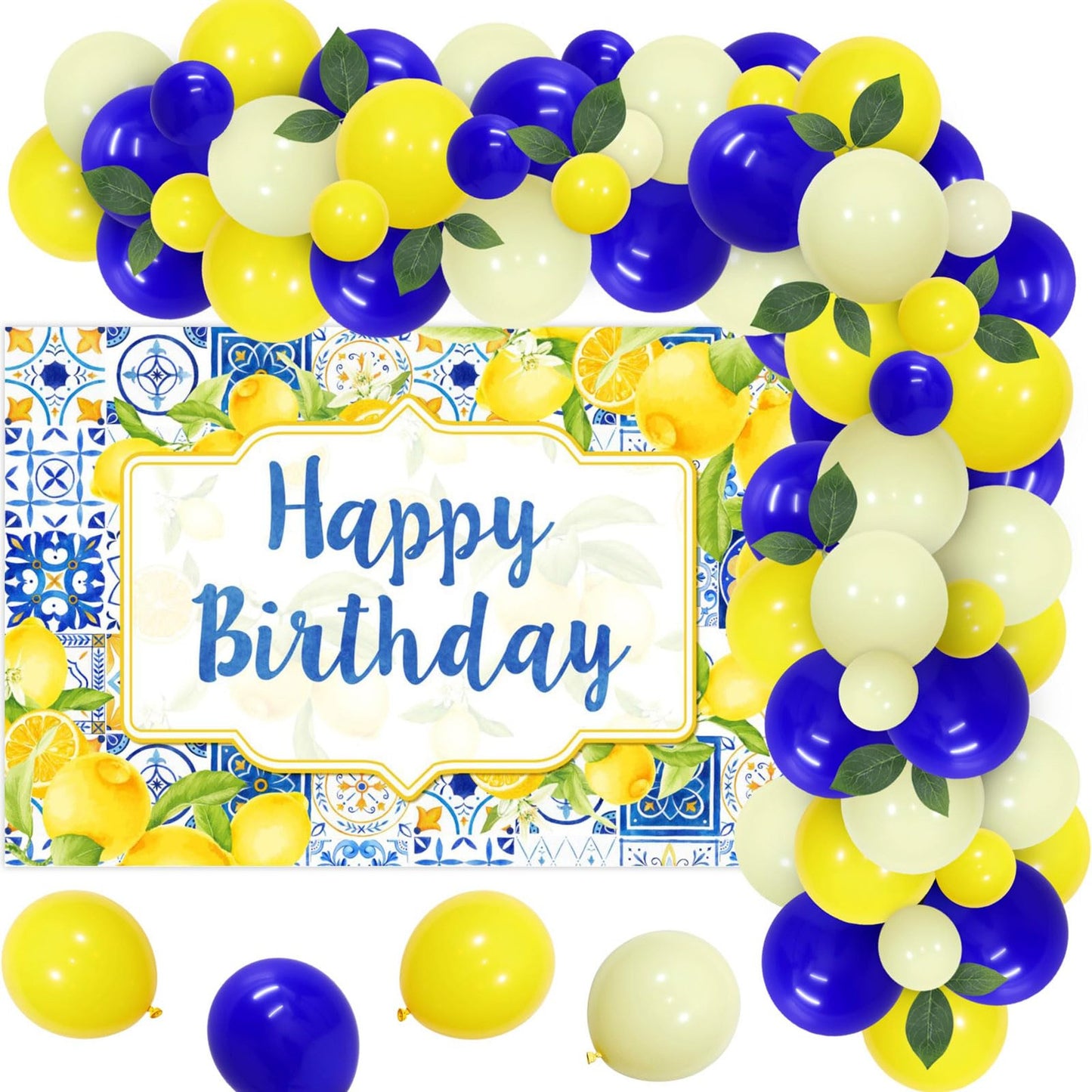 Blue Lemon Birthday Decorations for Boys and Girls