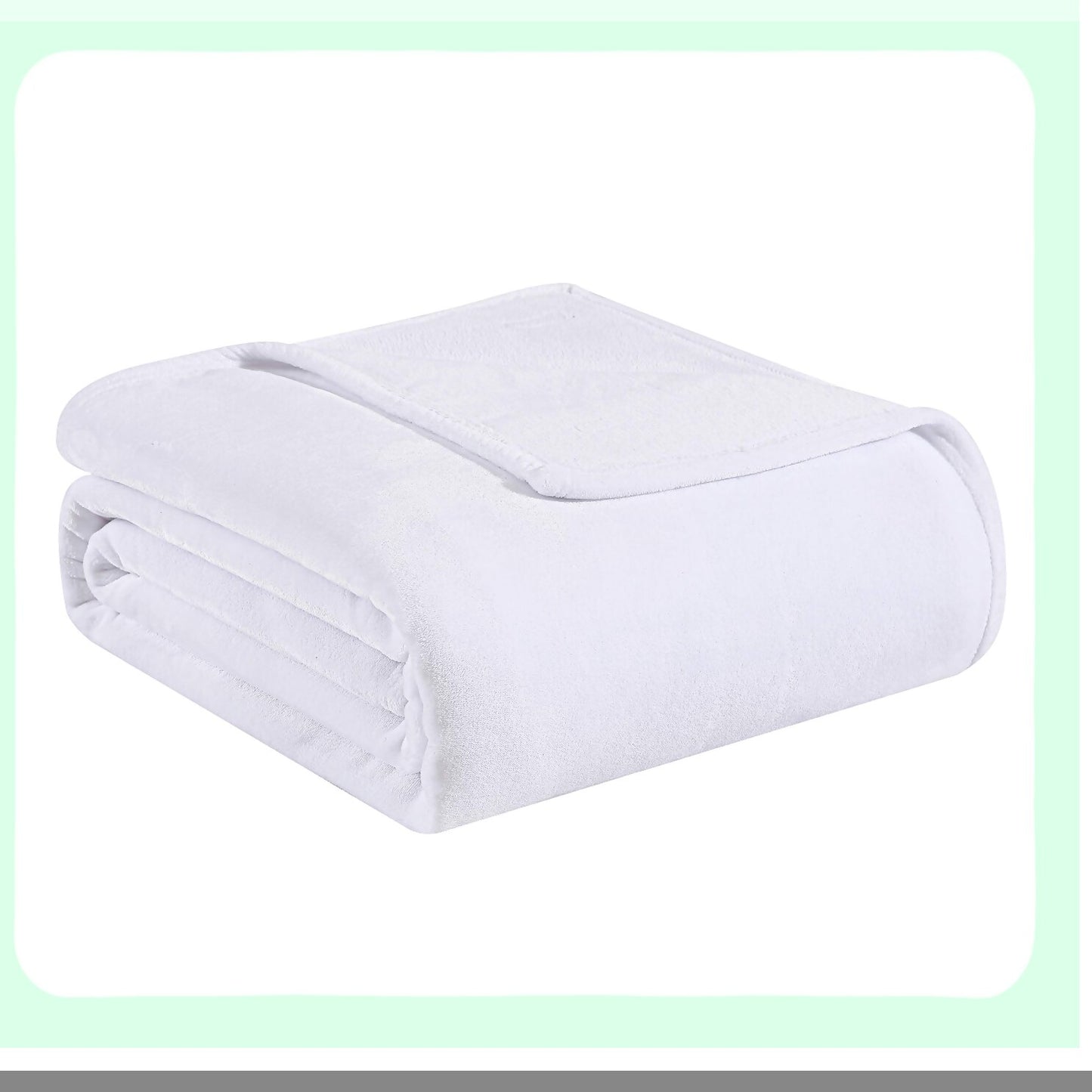 CozyDream Ultra Soft Twin Blanket - Plush Fleece Bedding for Warm Home Decor in White