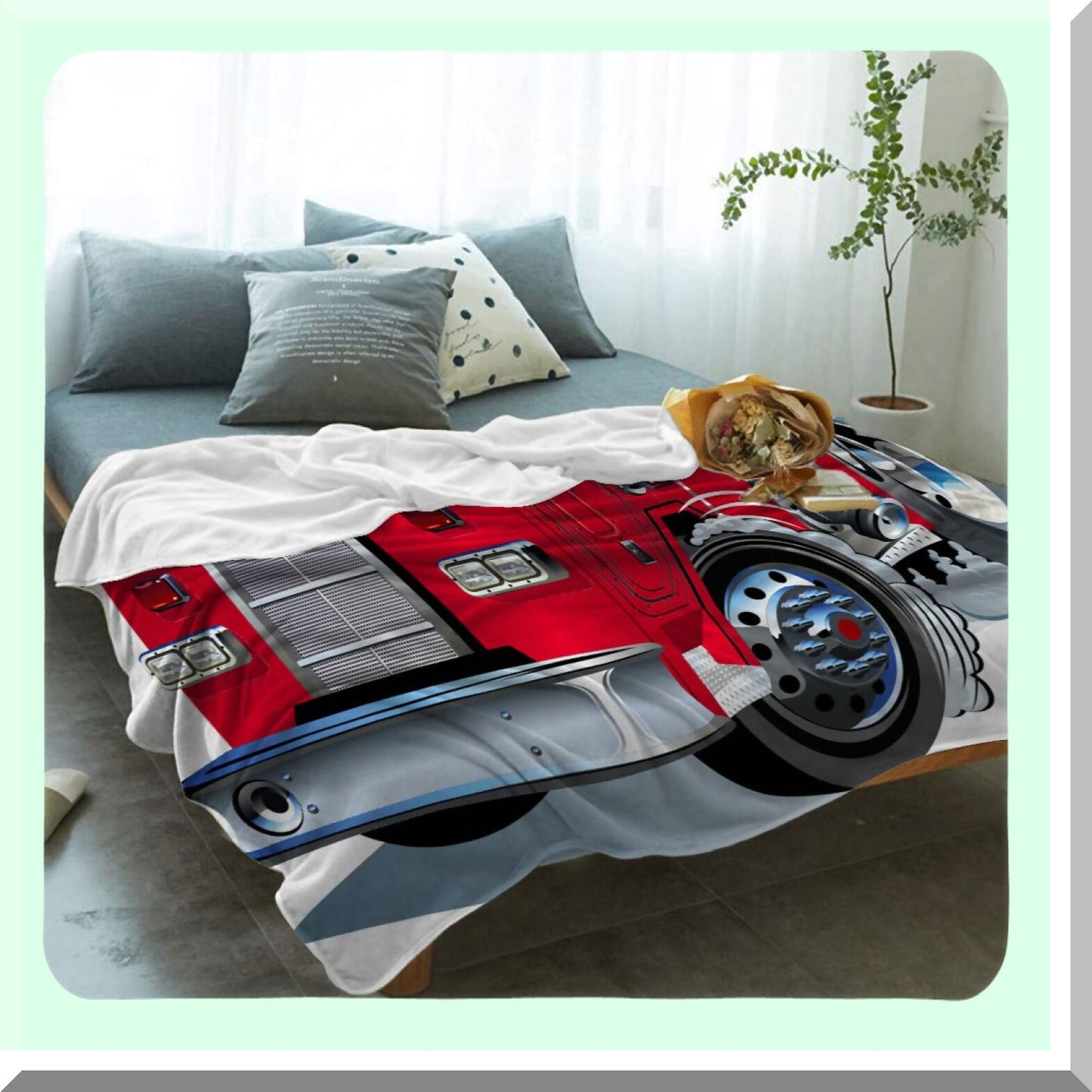 UltraSoft Twin Fleece Blanket - Lightweight, Warm, and Luxurious Cartoon Print for All Seasons - Perfect for Bed, Couch, or Sofa - 39x49 Inch