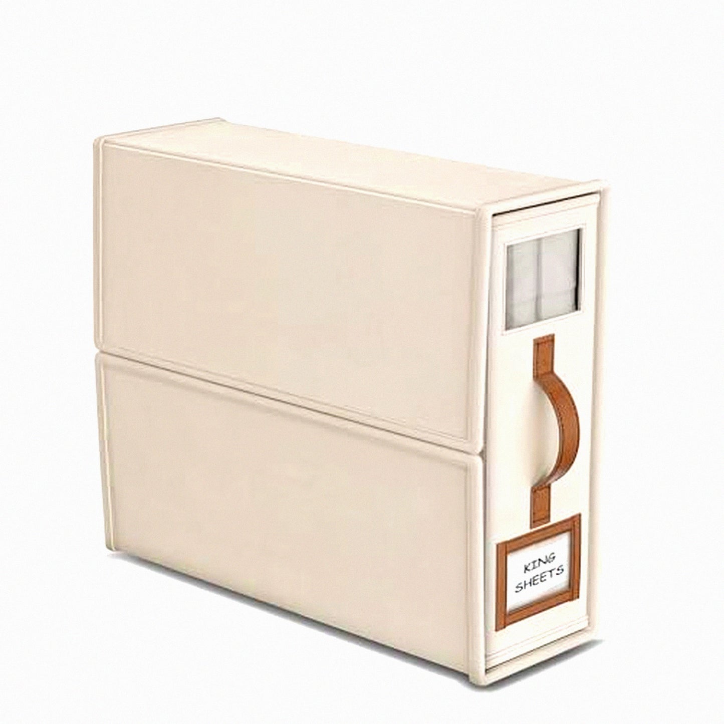 Queen Linen Foldable Bed Sheet Storage Cube