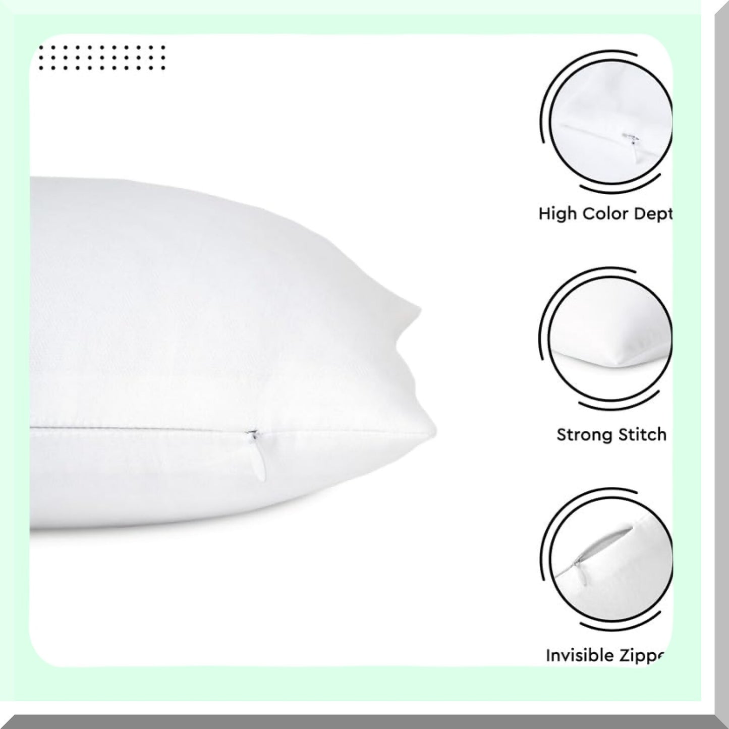 Fall Harvest Cotton Canvas Pillow Covers - Set of 2 White 12x12 - Hidden Zipper Decorative Cushion Covers for Thanksgiving Decor