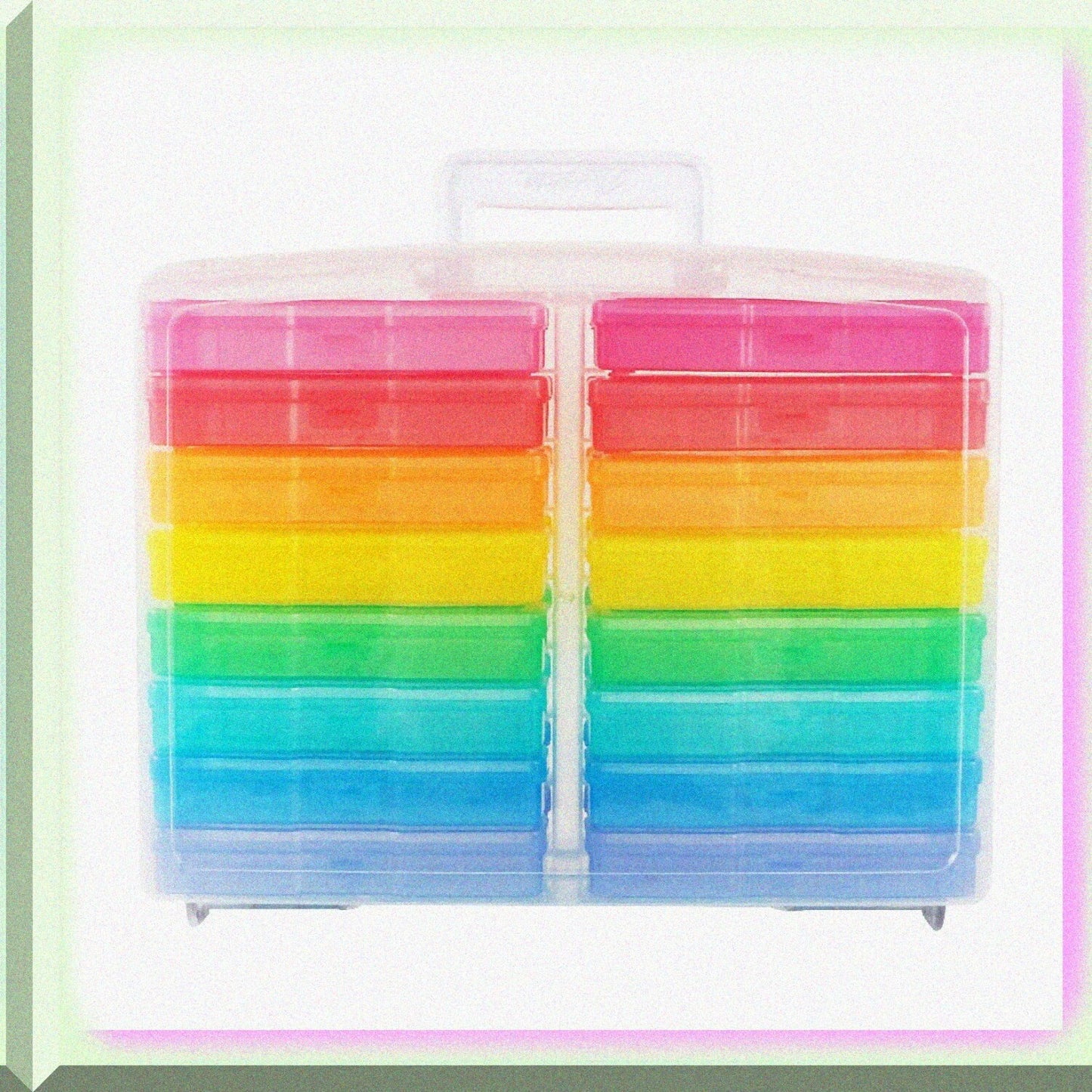 Parent 4" x 6" Photo Cases and Clear Keeper with Handle, 16 Inner Cases