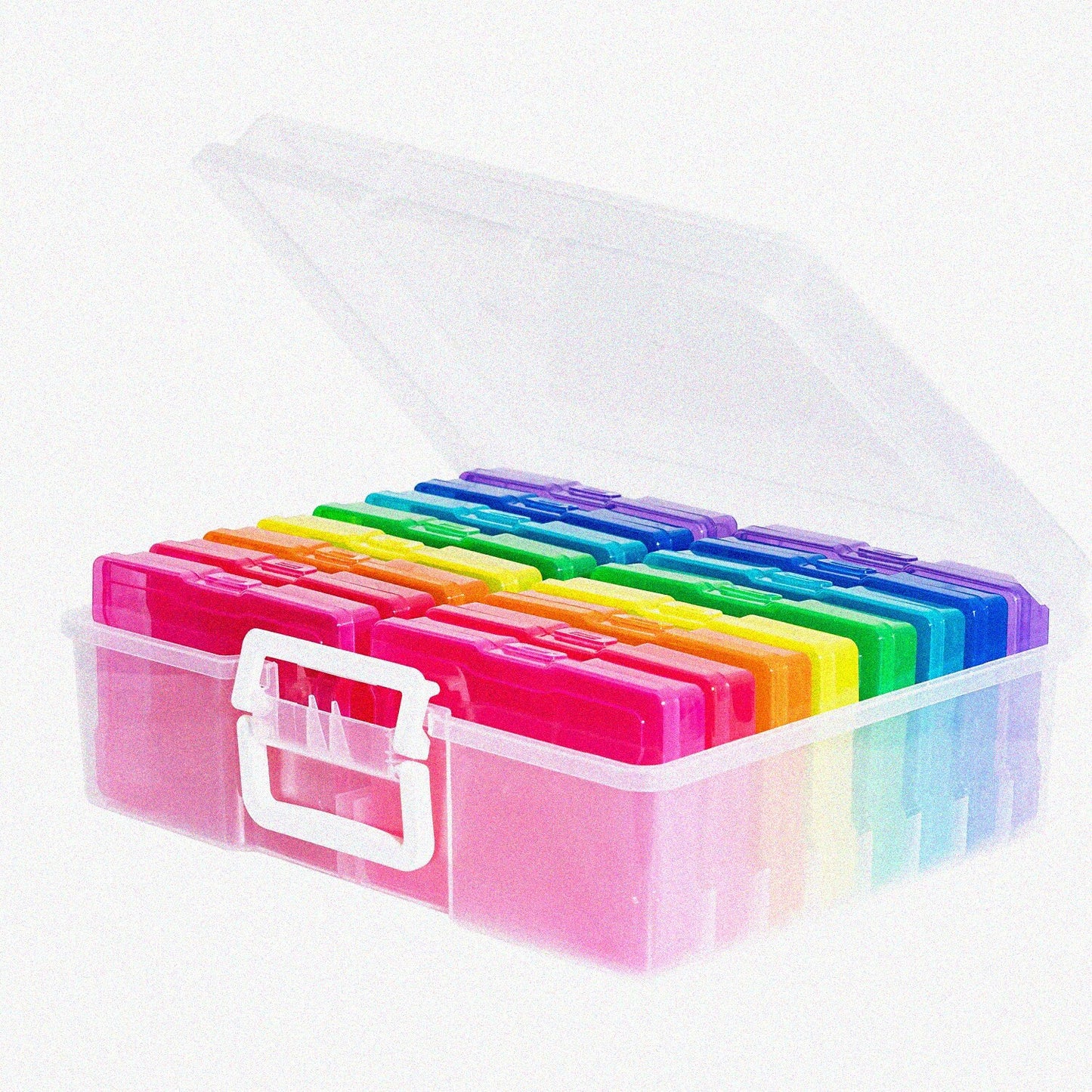 Parent 4" x 6" Photo Cases and Clear Keeper with Handle, 16 Inner Cases