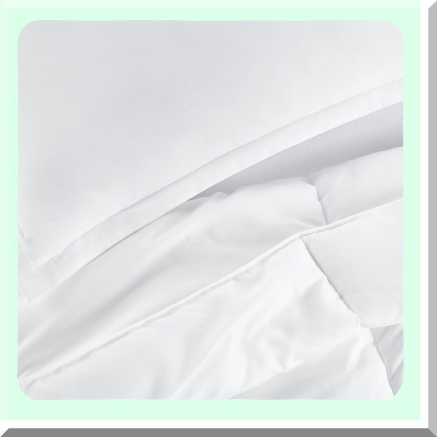 UltraSoft White Comforter Set - Hypoallergenic Solid 3-Piece Bedding Kit for Simply Clean Sleeping Experience