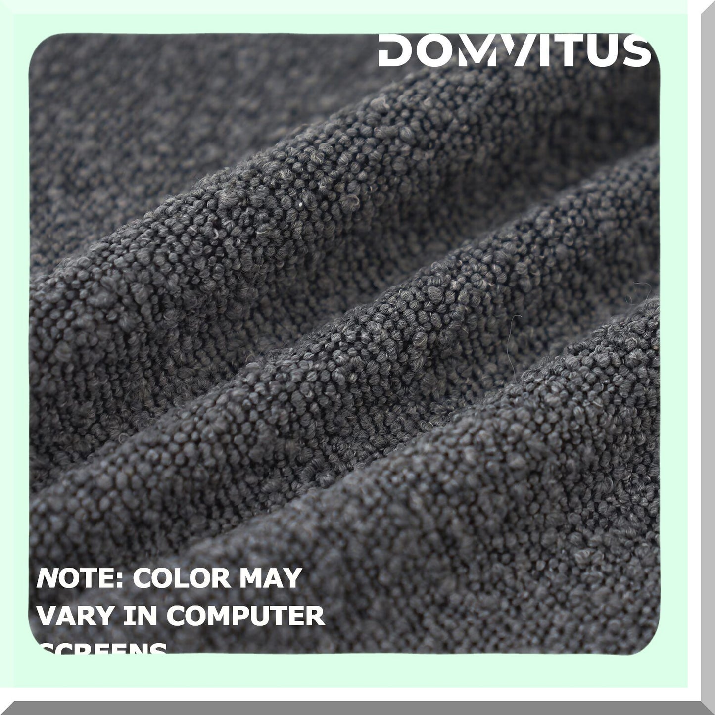 BoucleLux Textured Throw Pillow Cover - 18x18 Inch Luxury Square Sofa Couch Accent Cushion Case in Graphite Grey - Living Room Decor - Woven Design