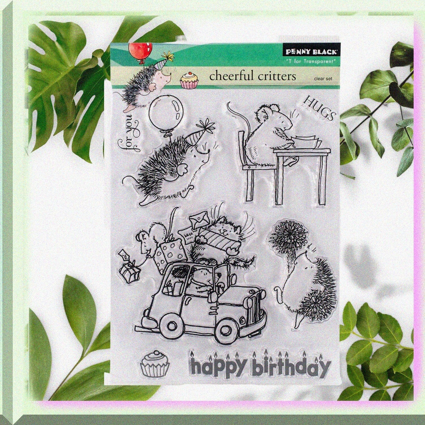 Clear Stamp Set for Card Making and Scrapbooking