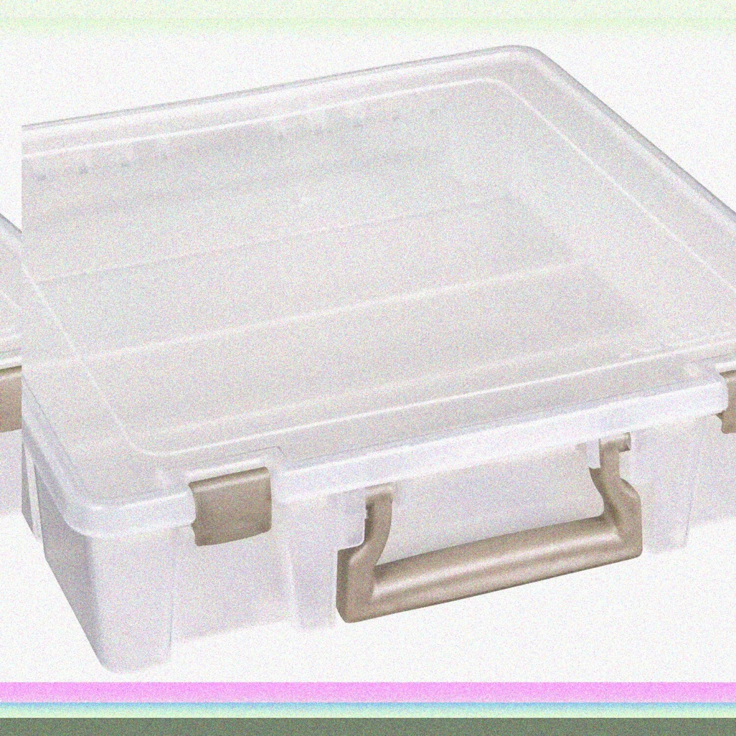 Clear Plastic Art Organizer 1-Compartment Case