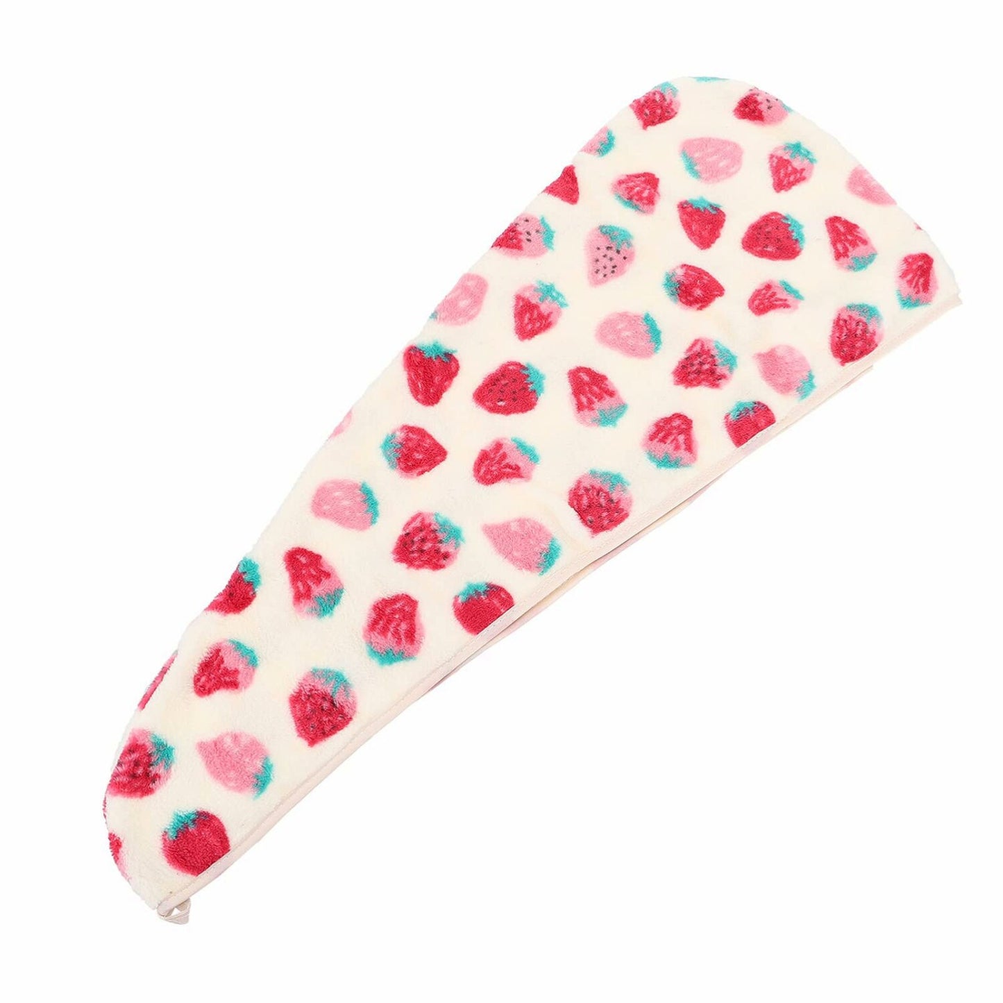Coral Fleece Hair Towel Wrap Pink 65cm