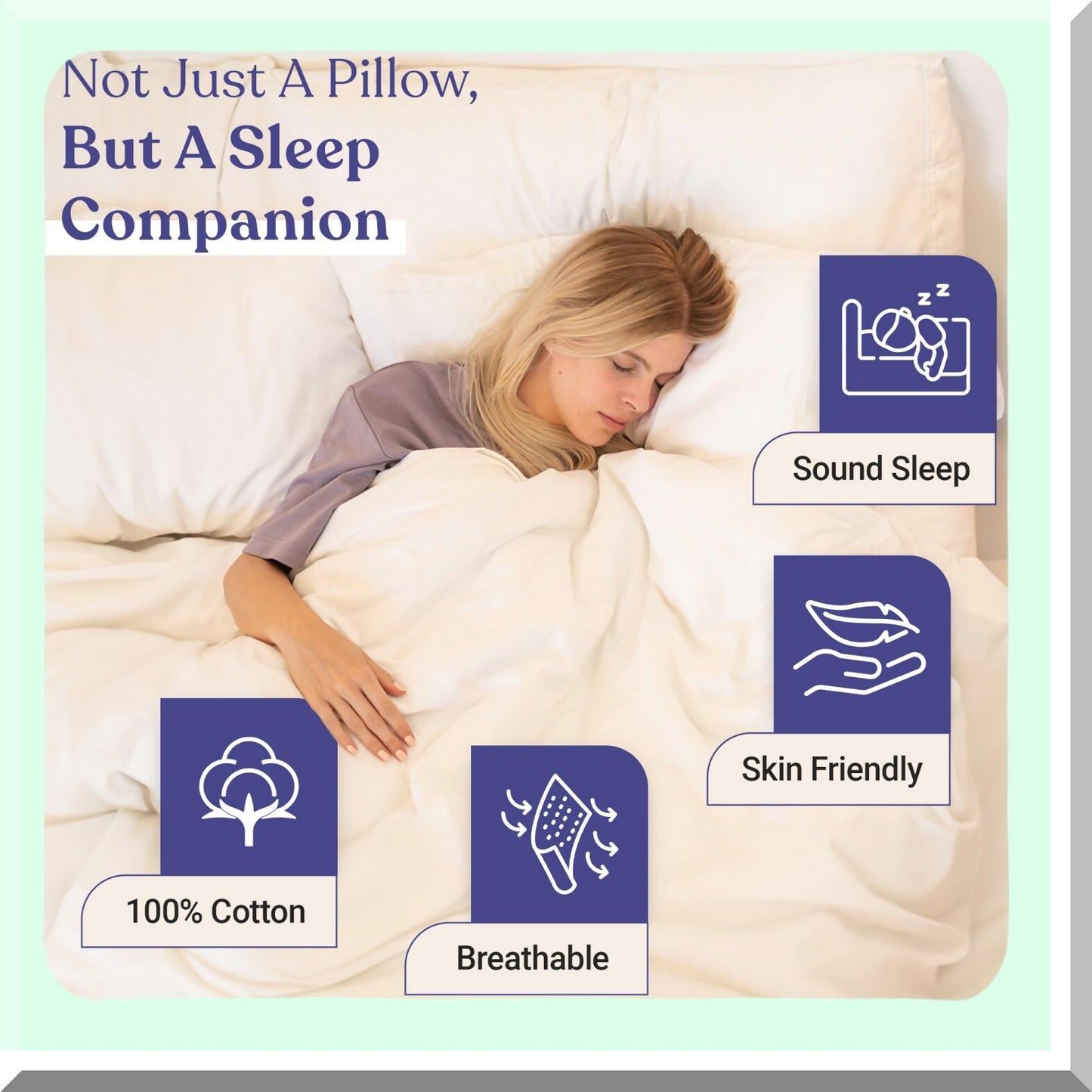 CoolLux Microfiber Cooling Pillow - Standard/Queen Size - Hotel-Quality Luxury Pillow - Breathable & Soft - 300 Thread Count - Pack of 1