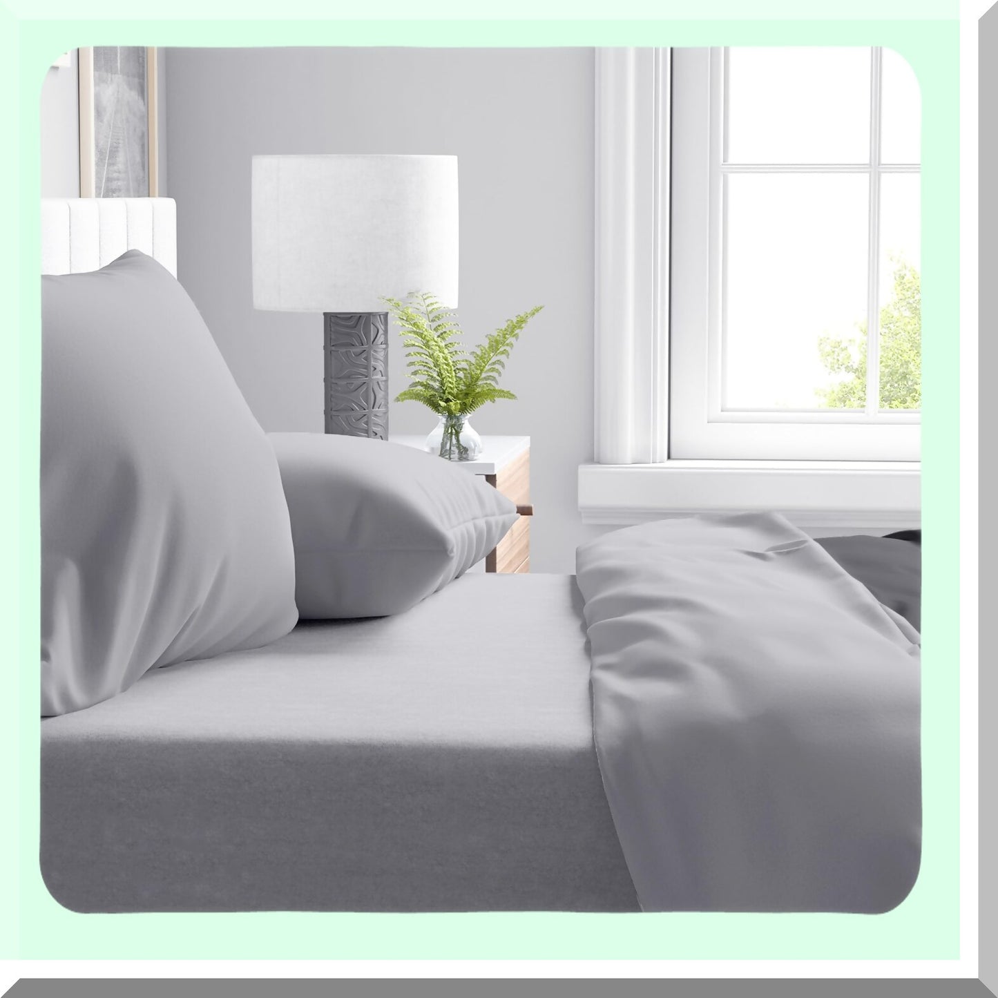 Glacier Gray Full Bedding Set - Luxe Collection