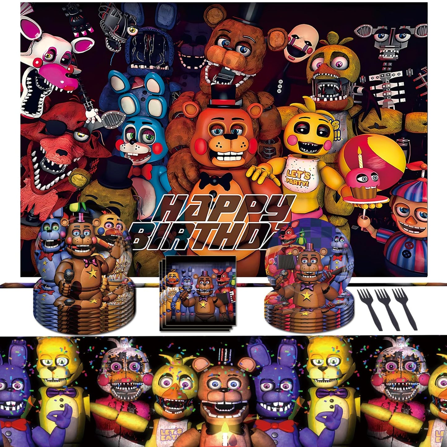 Game Birthday Party Supplies Set for Kids