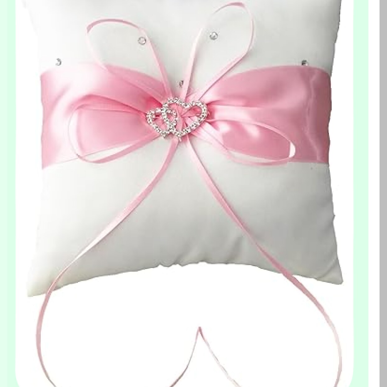 Elegant Wedding Ring Pillow in Multiple Colors