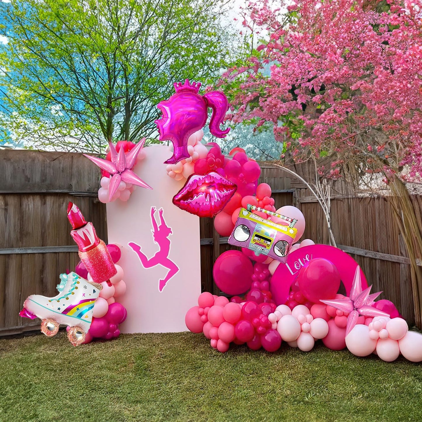 Pink and Red Balloon Garland Kit for Celebrations