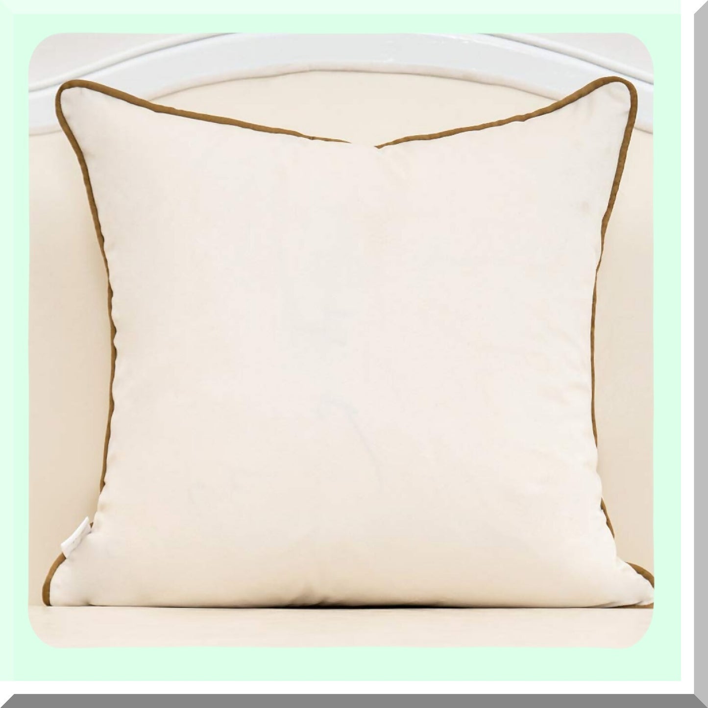 Luxury Gold Stripe Geometric Leather Pillow Covers - European Decorative Cushion Cases for Living Room & Bedroom - 20x20 Inch Square