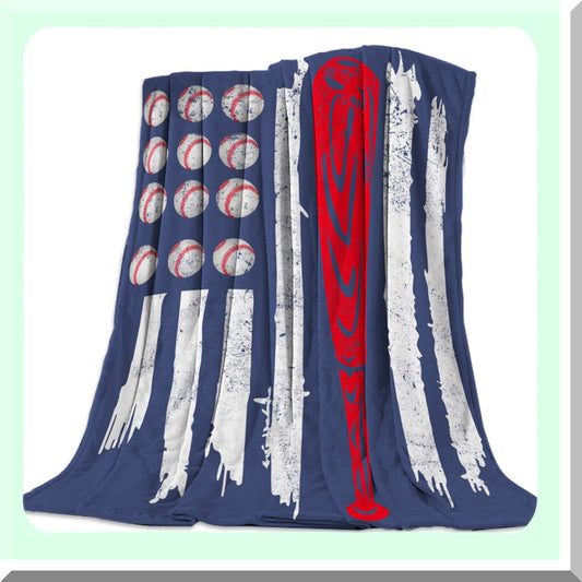 UltraSoft 3D Printed Flannel Throw Blanket - Lightweight, All-Season Comfort for Men, Women, and Kids - Perfect for Independence Day - 59x79 Inch