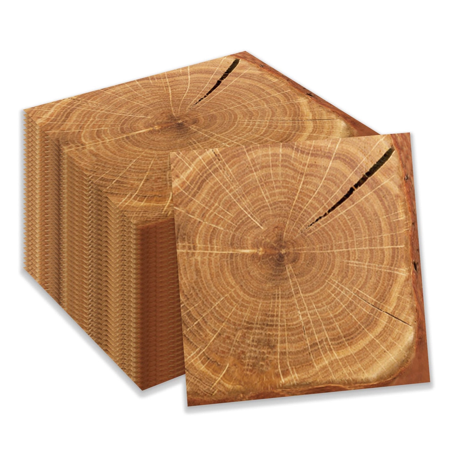 Wood Grain Party Napkins - 40 Pack Disposable Paper Napkins for Wedding, Birthday, Baby Shower. Natural Tableware Decorations for Lunch & Dinner.