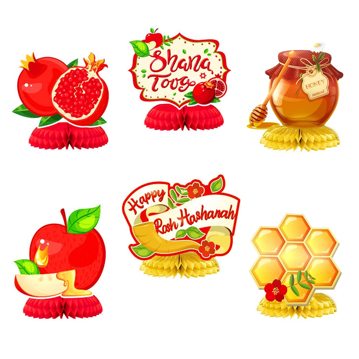Rosh Hashanah Honeycomb Centerpieces for Table Decor