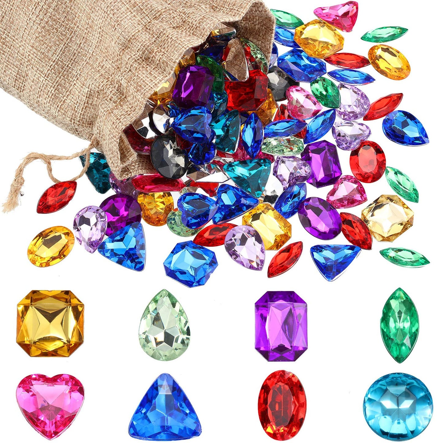 Colorful Pirate Treasure Gems for Party Decorations