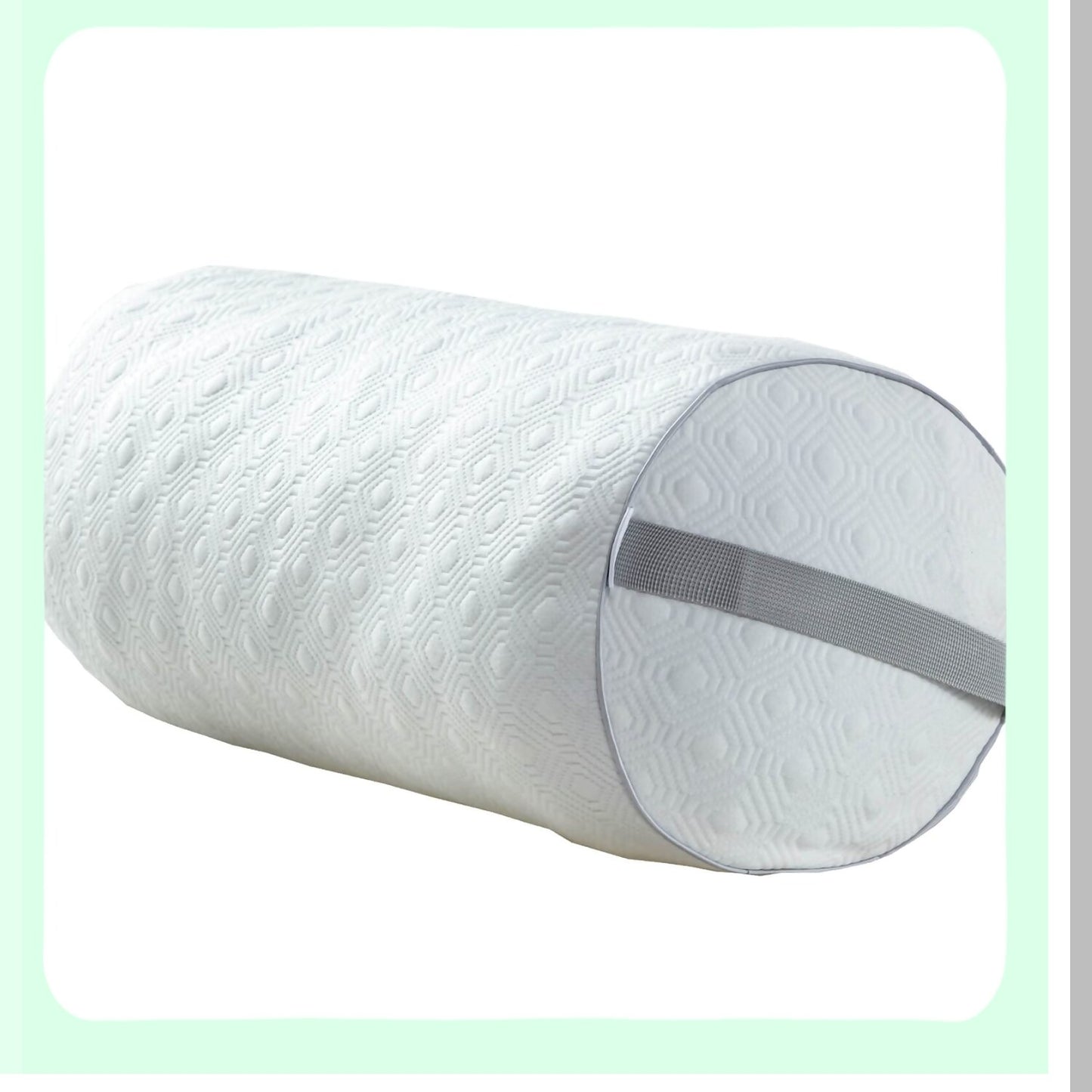 CoolFlex Memory Foam Roll Pillow - Adjustable Support for Back and Side Sleepers - Shredded Gel Infused Insert with Bamboo Cover - 18x6 - Knee and Leg Comfort - Sleep Aid and Pain Relief