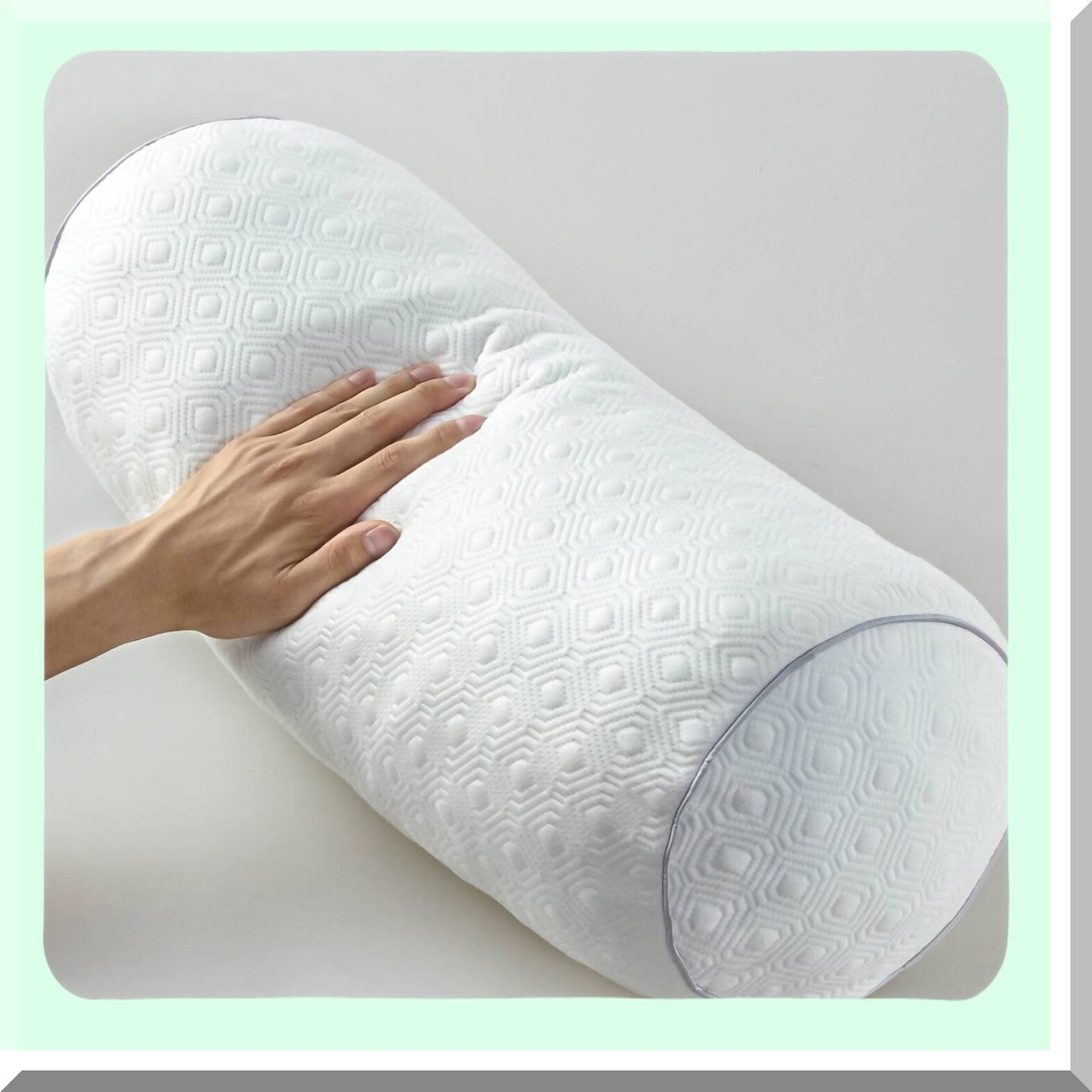 CoolFlex Memory Foam Roll Pillow - Adjustable Support for Back and Side Sleepers - Shredded Gel Infused Insert with Bamboo Cover - 18x6 - Knee and Leg Comfort - Sleep Aid and Pain Relief