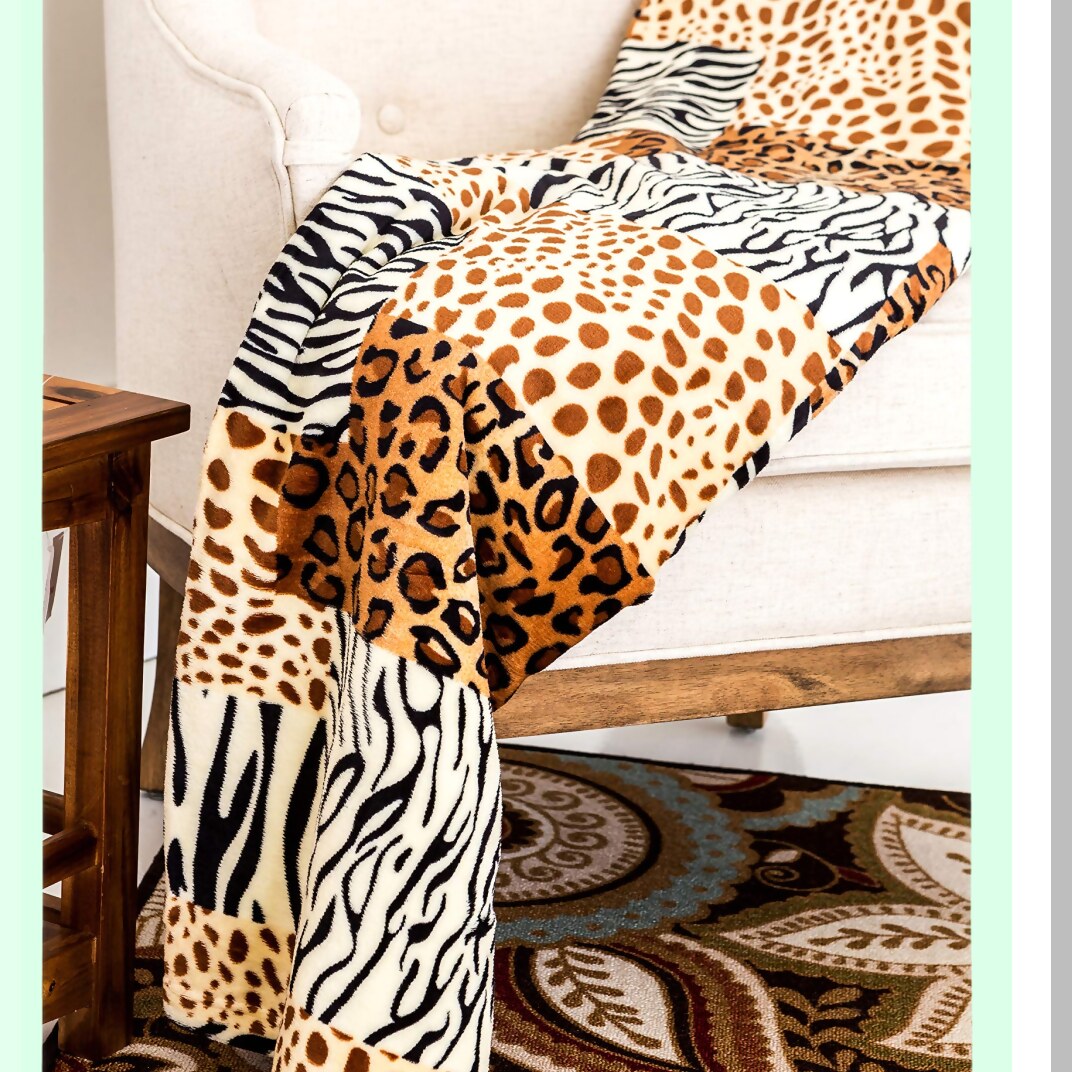 Wildlife Dreams Multicolor Ultra Soft Flannel Blanket - Cozy, Luxurious, All-Season Queen Size 80"x80""