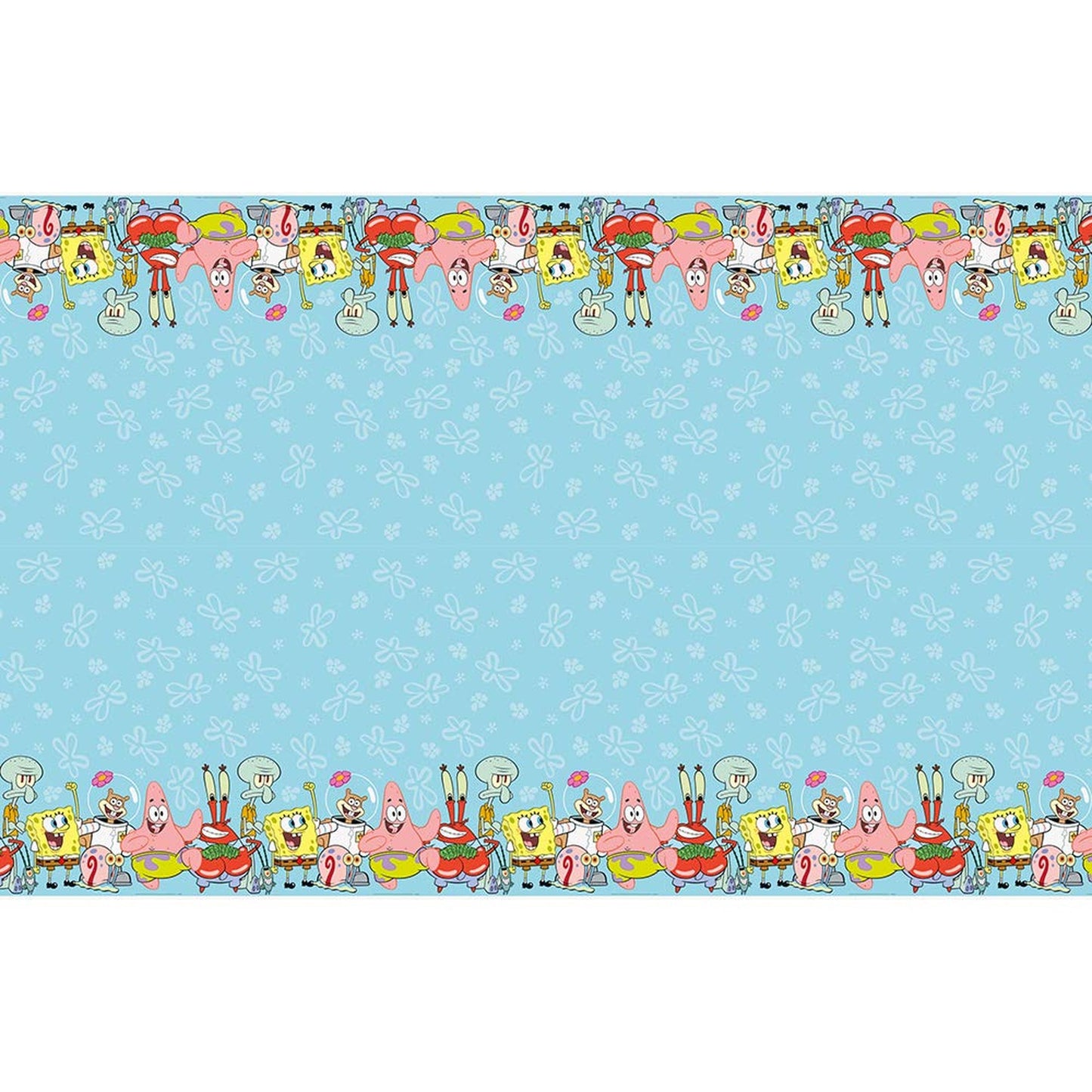 SpongeBob Plastic Table Cover 54x84 Inches for Kids Parties