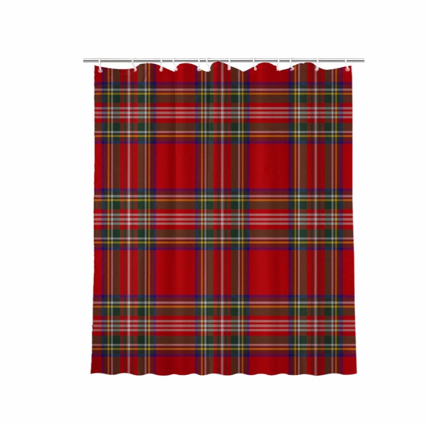 Plaid Shower Curtain Scottish Tartan 60x72 Inch