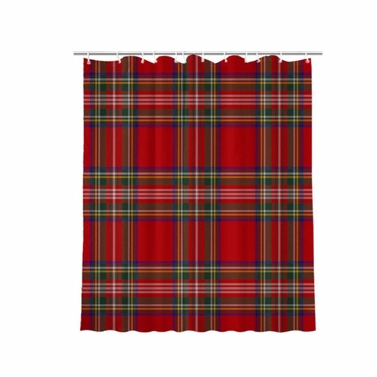Plaid Shower Curtain Scottish Tartan 60x72 Inch