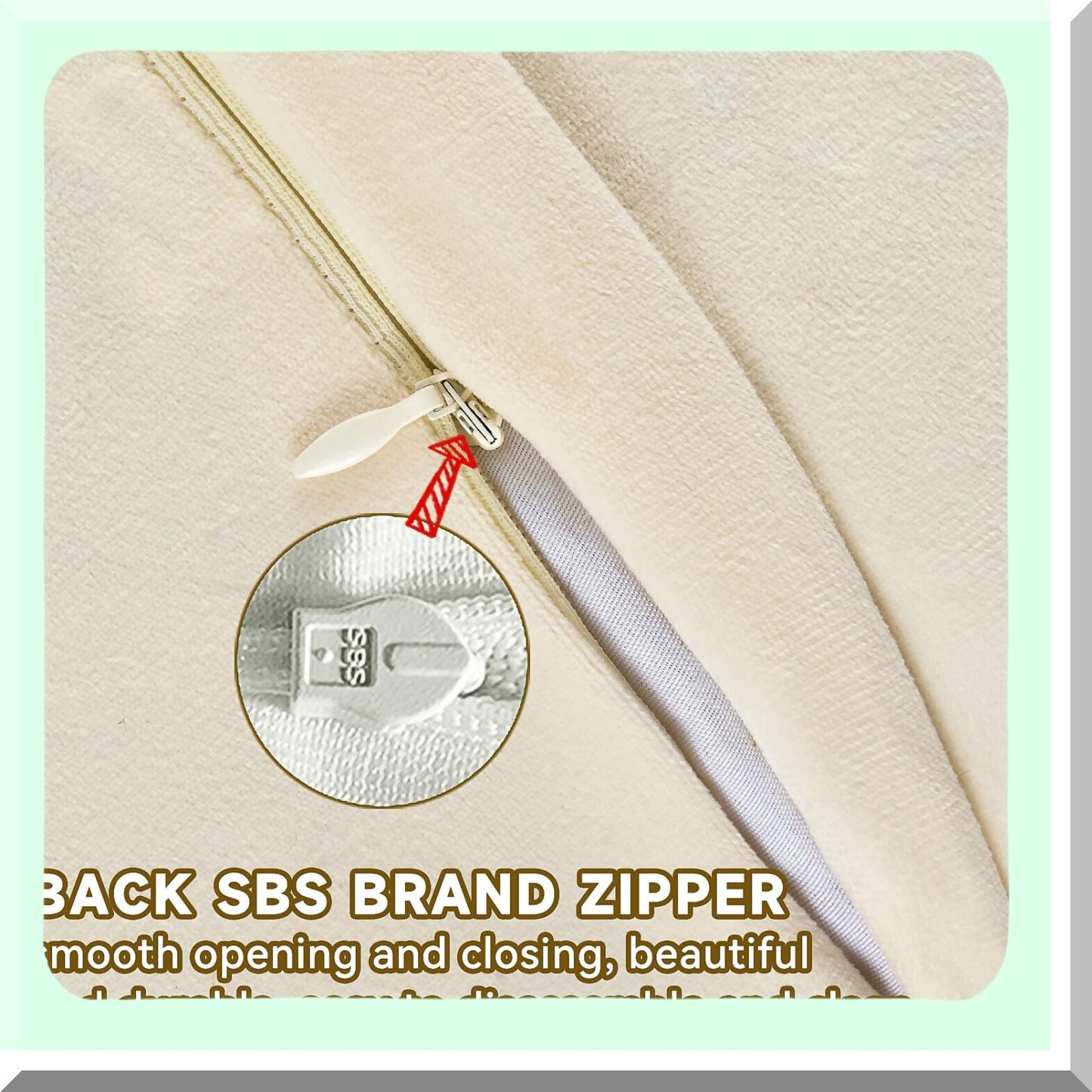 Cozy Rabbit Fuzzy Pillow Covers Set - Super Soft 3D Dense Cushion Case for Couch Sofa Bedroom - Pack of 2 - 18 x 18-Inch Cream White