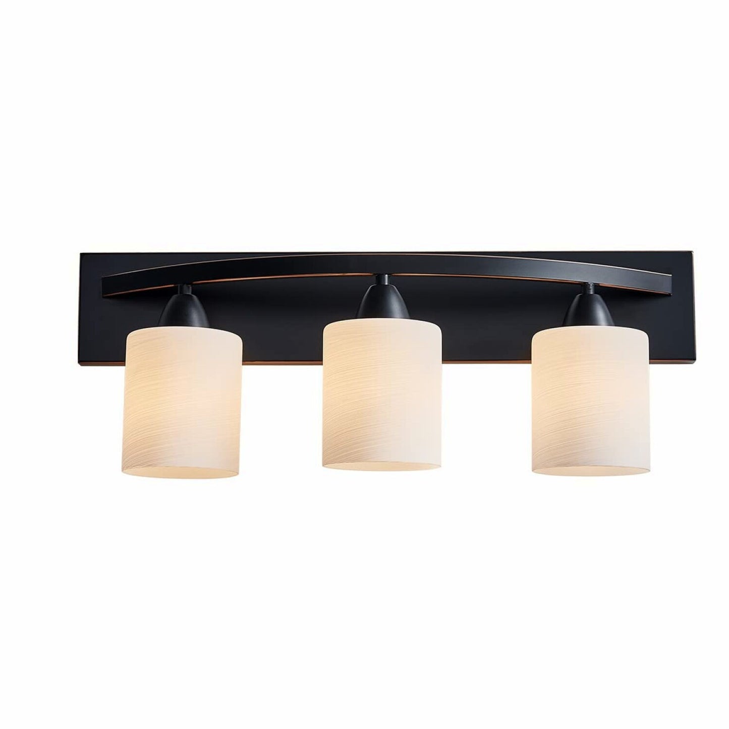 Bathroom Vanity Lamp Rubbed Bronze Wall Sconce with White Gl Shade