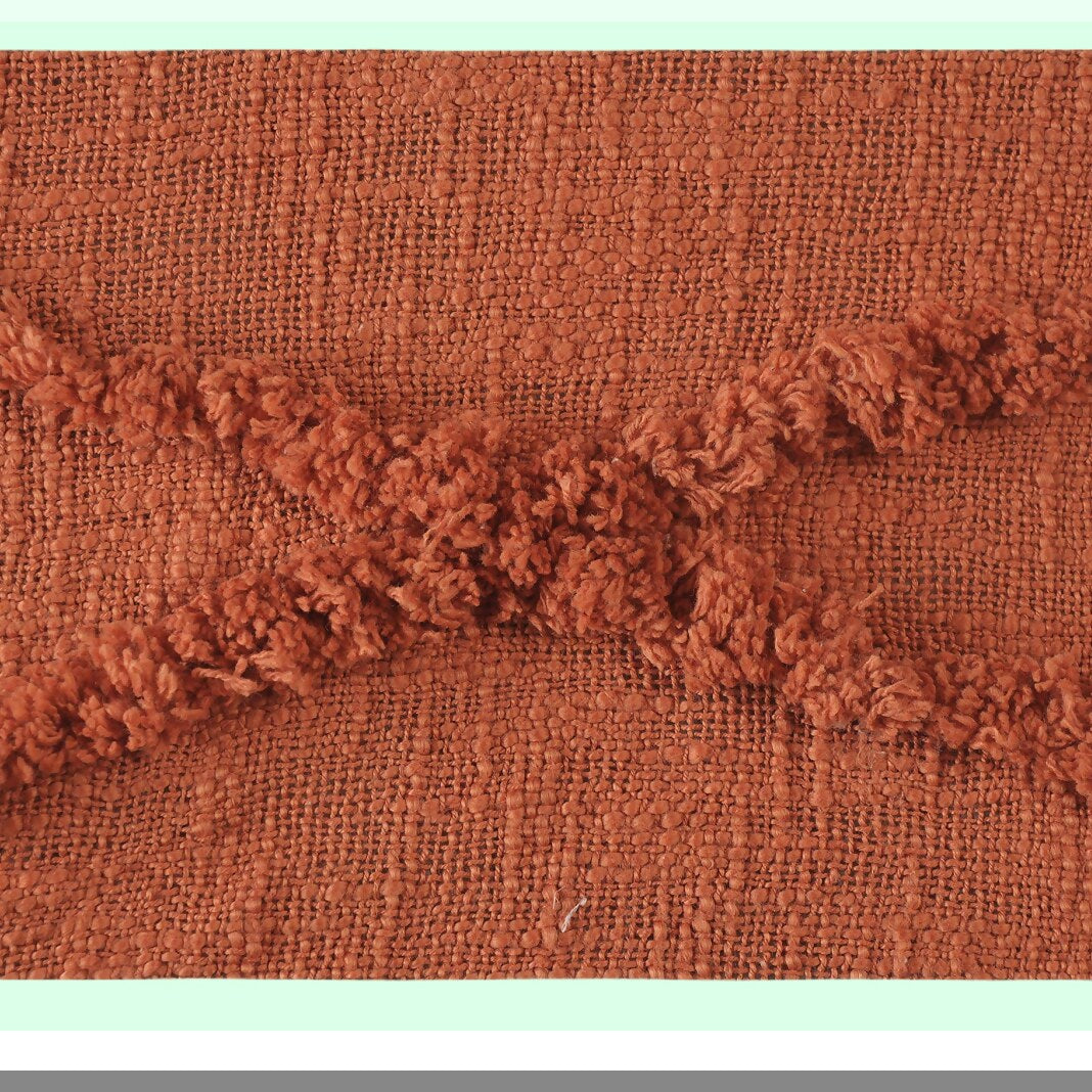 Boho Chic Diamond Tufted Cotton Throw Blanket - 50"x60" Cozy Decorative Accent