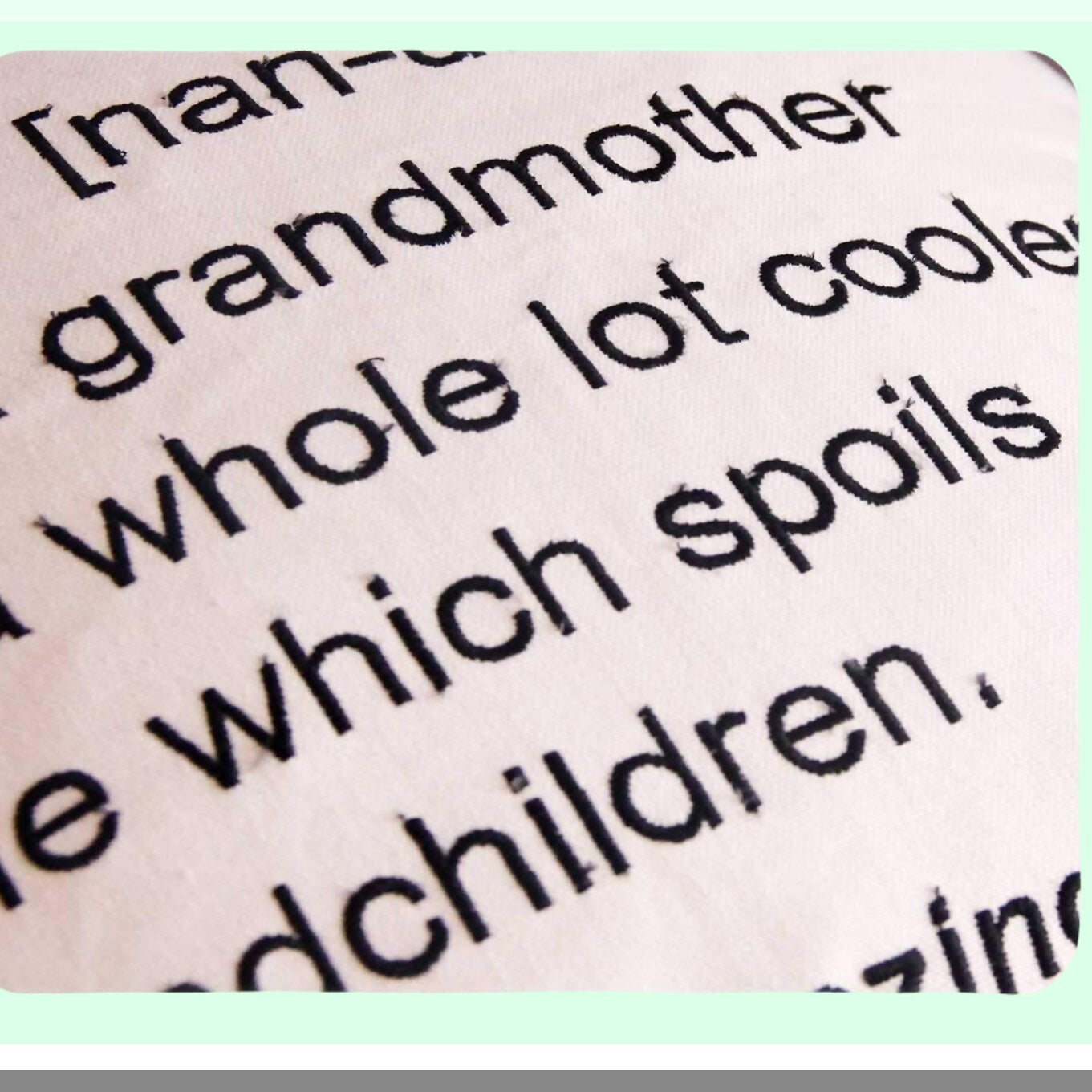 Nana's Embroidered Definition Pillow - Decorative 18x18 Throw Cover