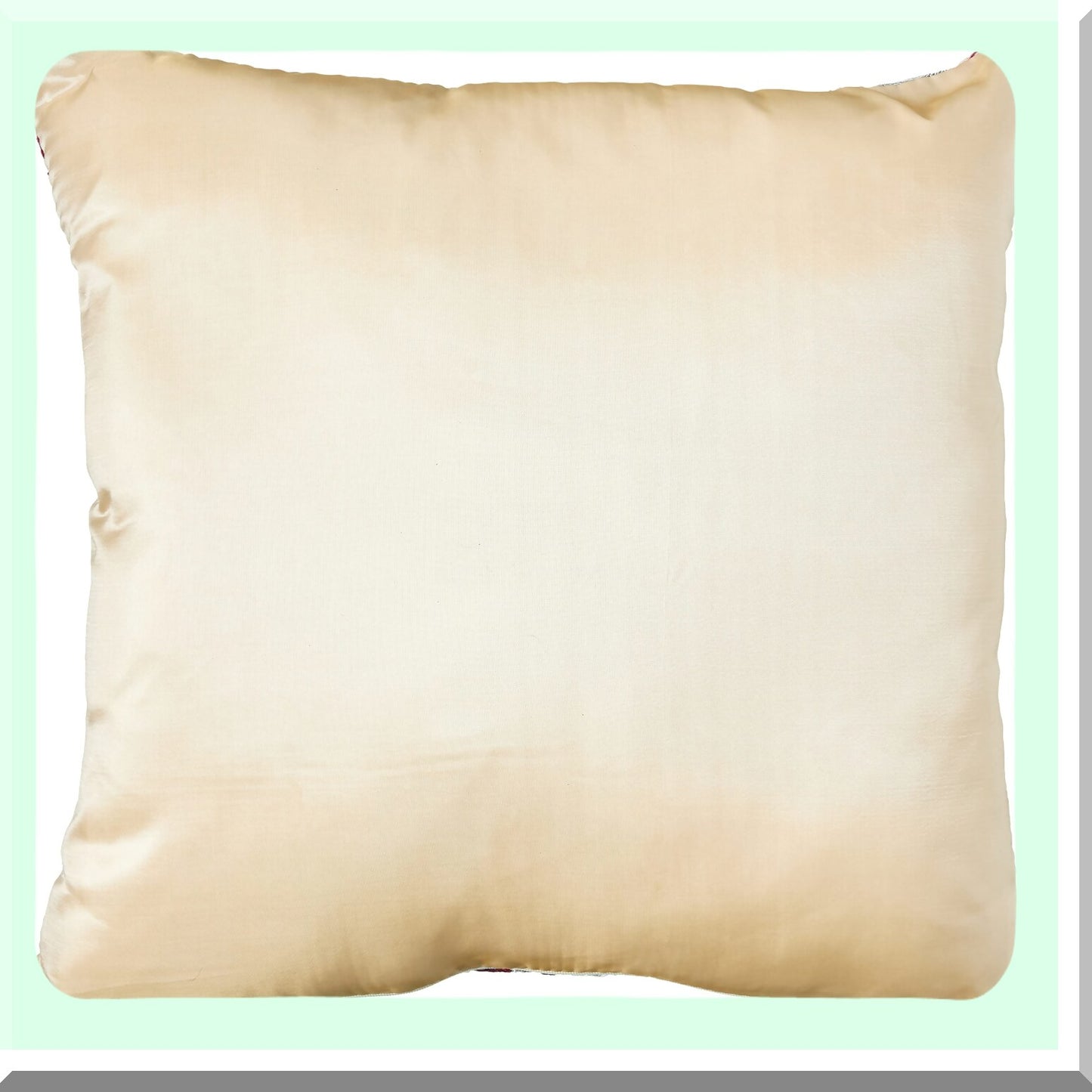 Geometric Silky Gold Pillowcase - Luxurious Polyester Embroidered Throw Pillow with Elegant String Art Pattern for Home Decor - 18" x 18"