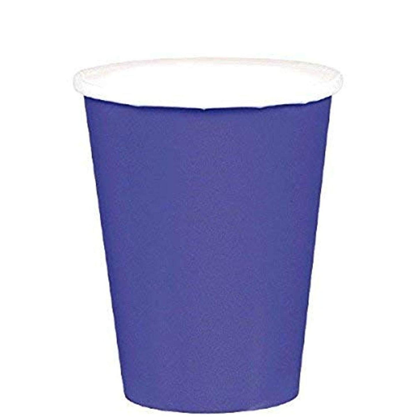 Vibrant Purple Paper Cups for Parties and Events