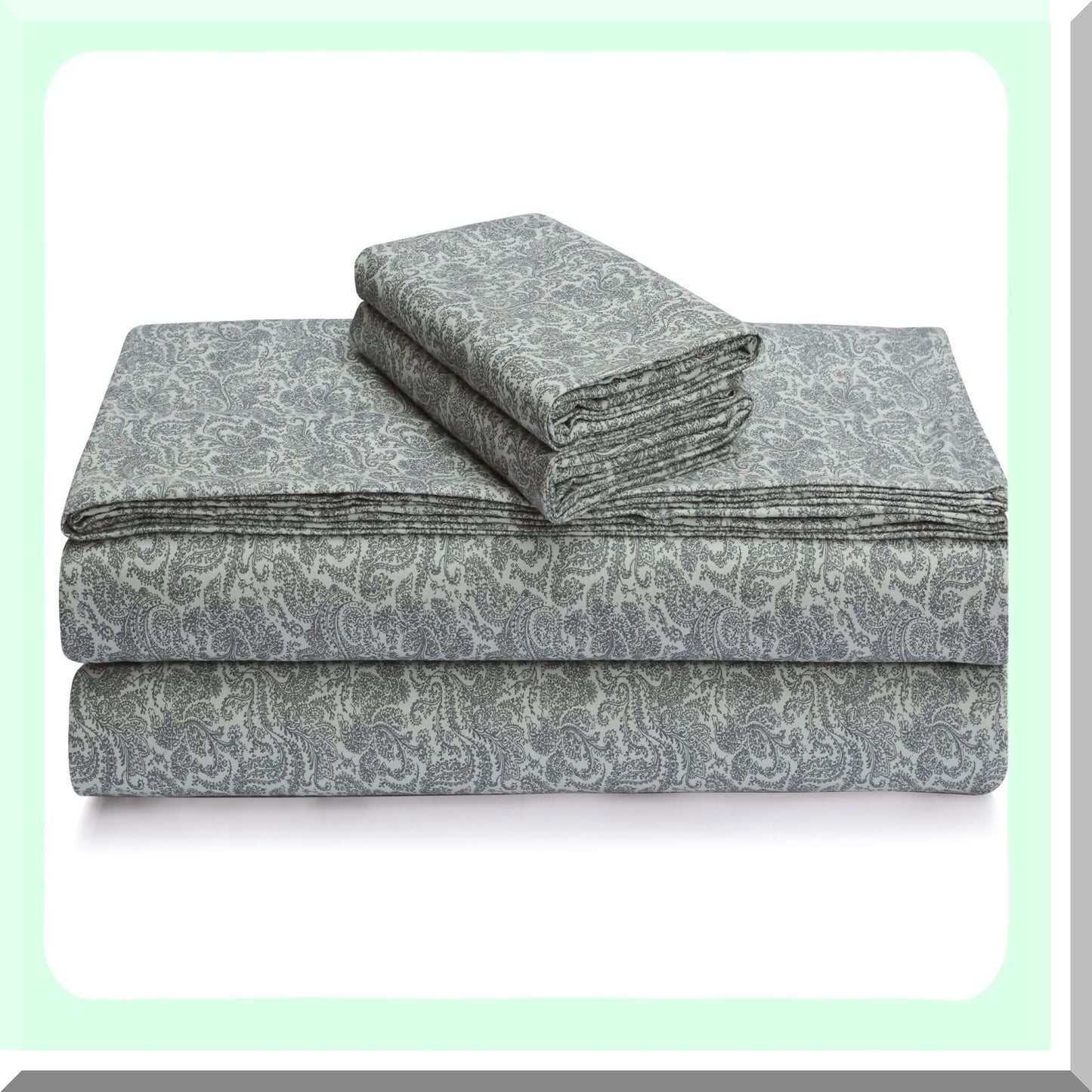 Ultra-Soft Flannel Pillowcase Set - 100% Cotton Bedding with Envelope Closure - Cozy 170-GSM Flannel Pillowcases - Portuguese Flannel - Bella