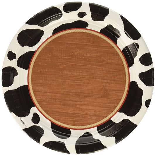 10.5-inch Western Party Plates Pack of 8