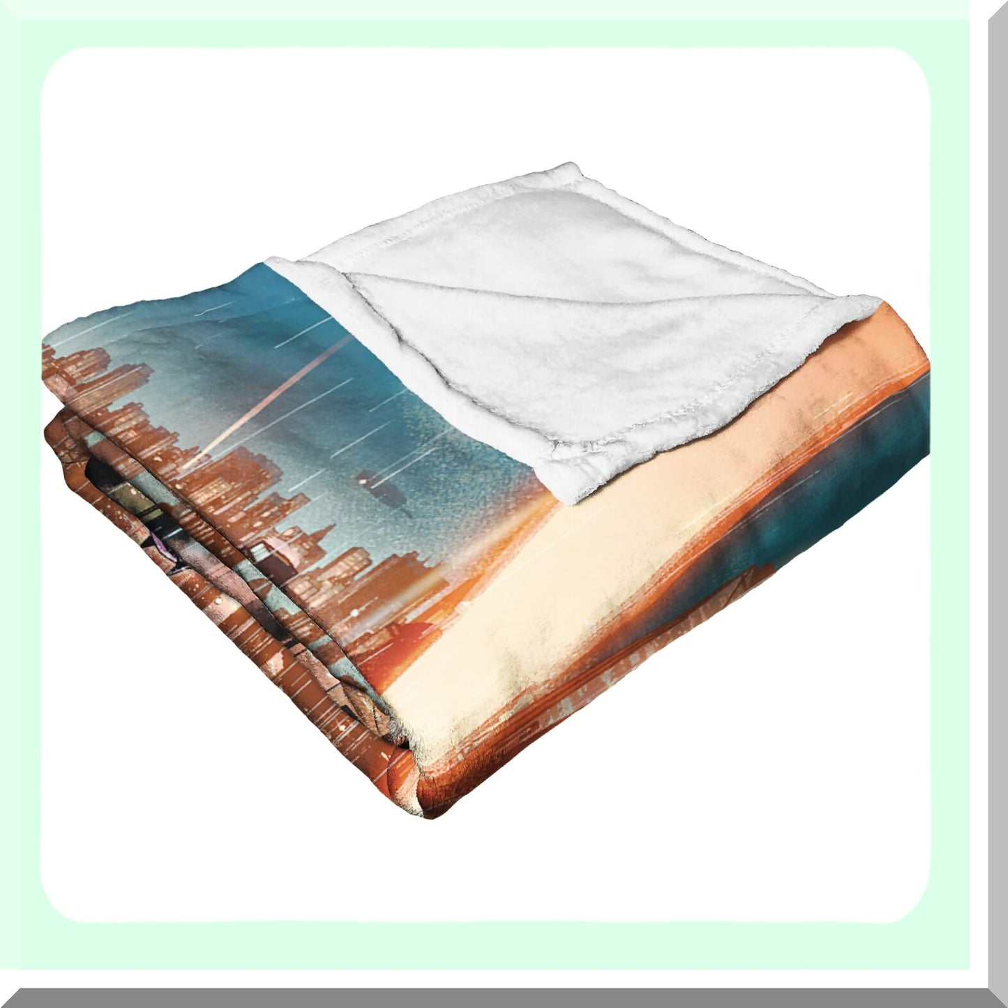UrbanSilk Comfort Throw Blanket - 50x60, Cityscape Edition