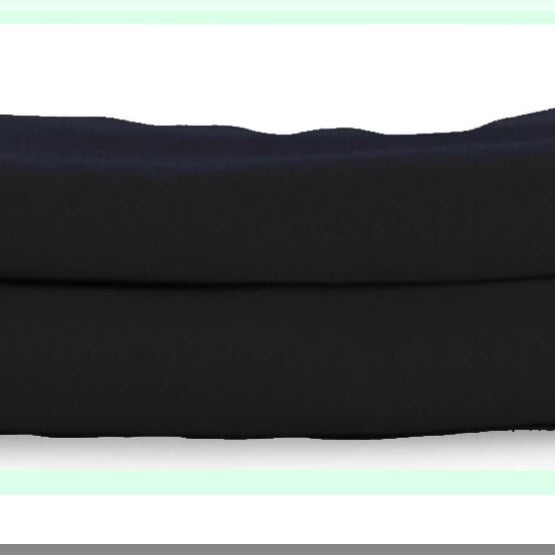 Navy Flannel Cotton Pillowcase Set - Envelope Enclosure GOTS Certified - 2 Pack Soft Pillow Cases - Cozy Bedding Accessories