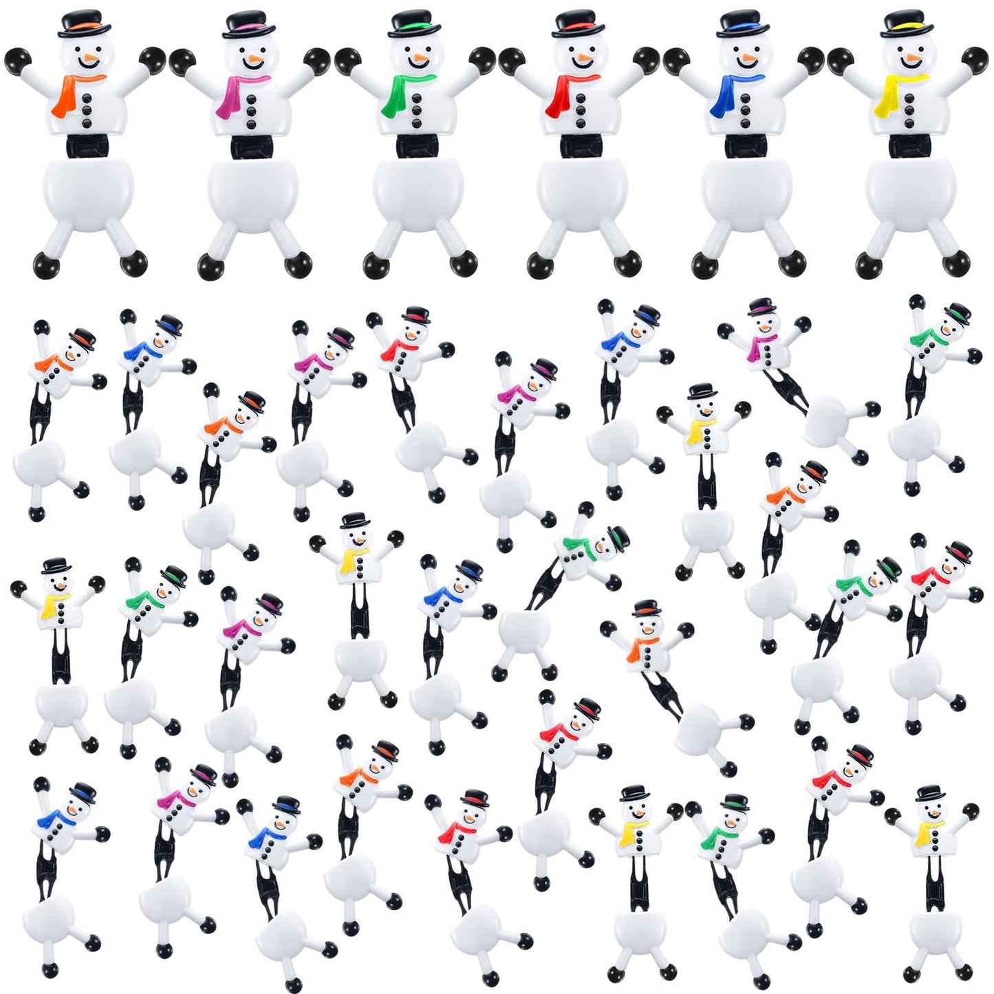 114 Pcs Sticky Snowman Climbing Toys for Kids Party Favors