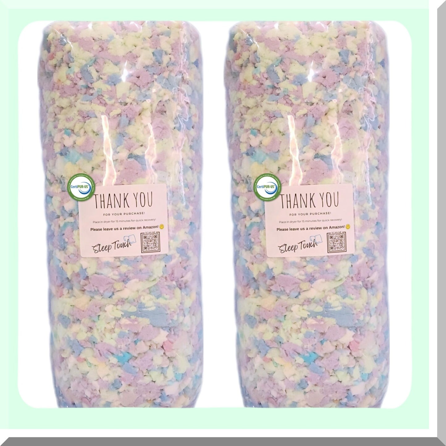 USA Foam Fill - 10 LB Bean Bag & Couch Refill | Memory Foam Stuffing for Chair, Pillow & Cushions | Premium Filler for Furniture & Home Decor