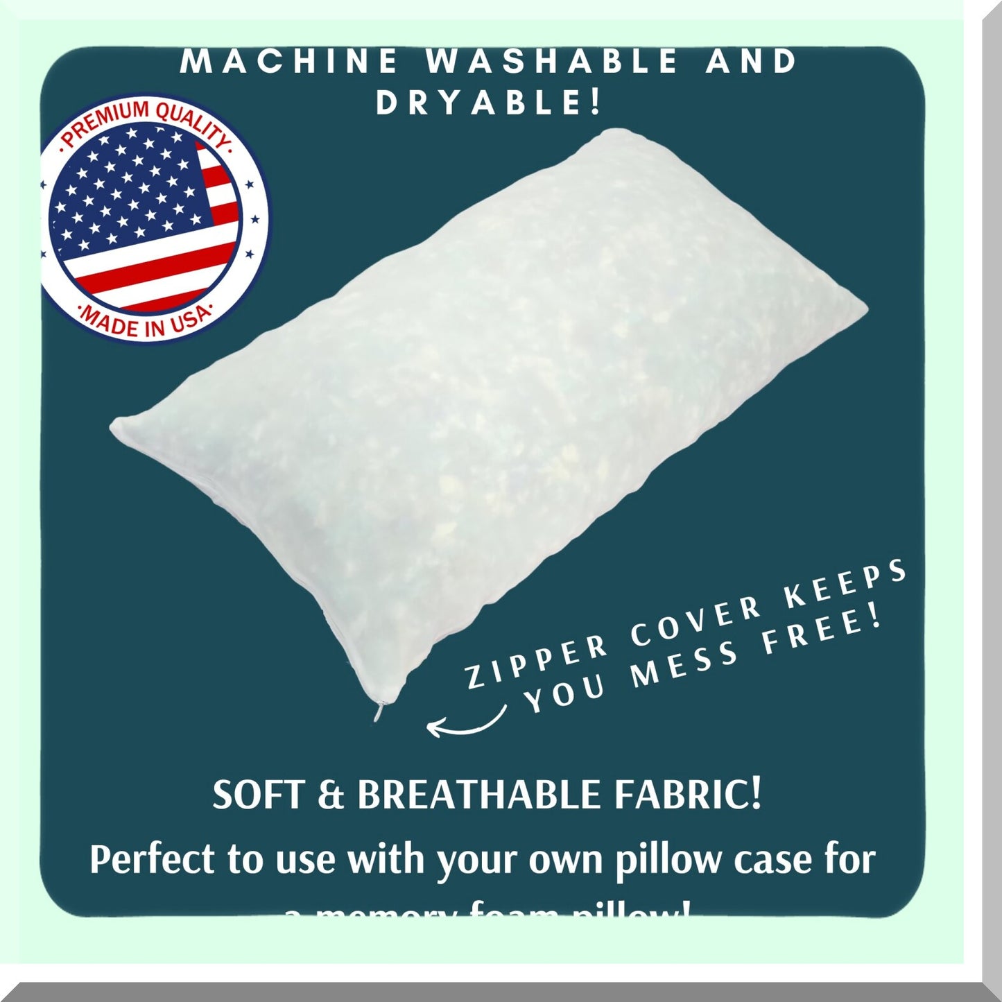 USA Foam Fill - 10 LB Bean Bag & Couch Refill | Memory Foam Stuffing for Chair, Pillow & Cushions | Premium Filler for Furniture & Home Decor