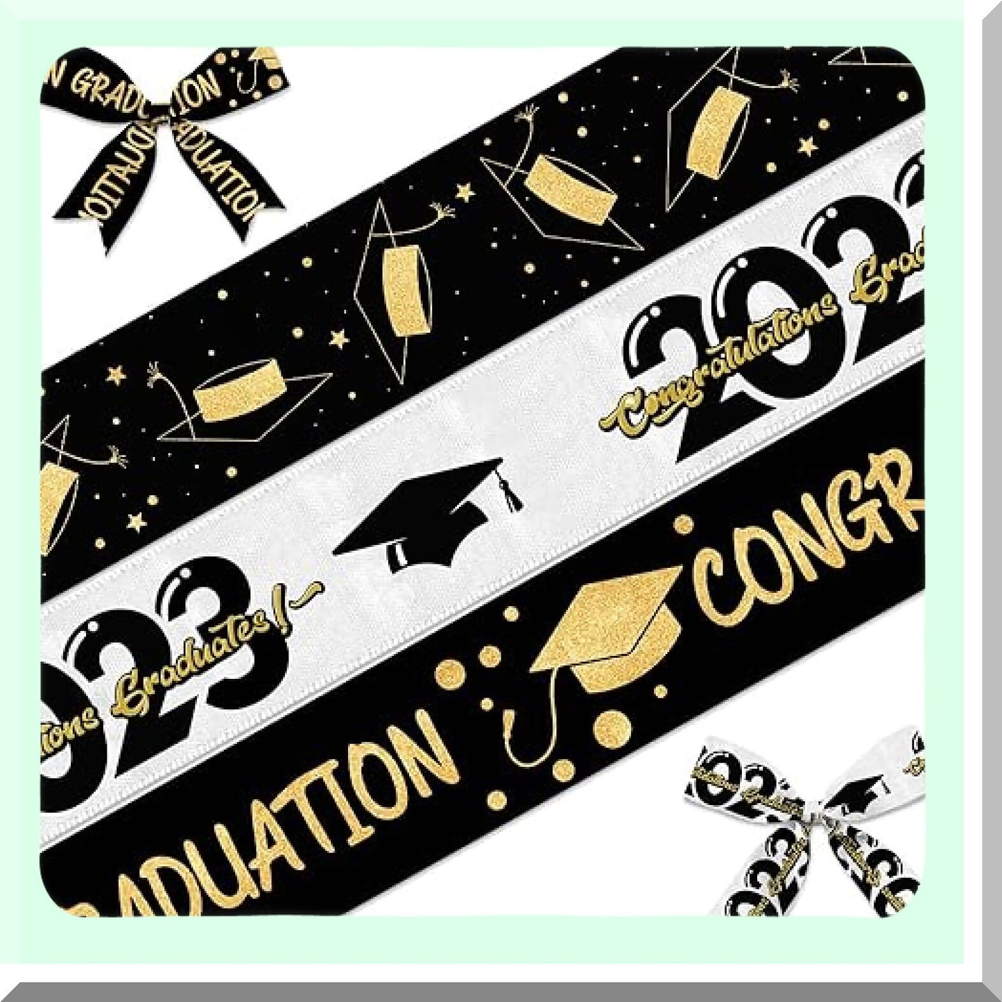 Graduation Ribbons for Ceremony and Party Decoration