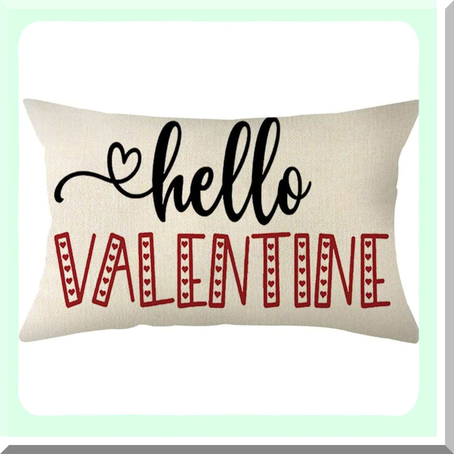 Holiday Lumbar Farmhouse Pillow Cover - 12x20 Inch Anniversary Wedding Cushion Case for Sofa Couch Decoration