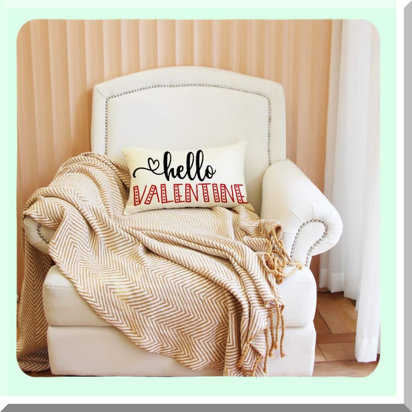 Holiday Lumbar Farmhouse Pillow Cover - 12x20 Inch Anniversary Wedding Cushion Case for Sofa Couch Decoration