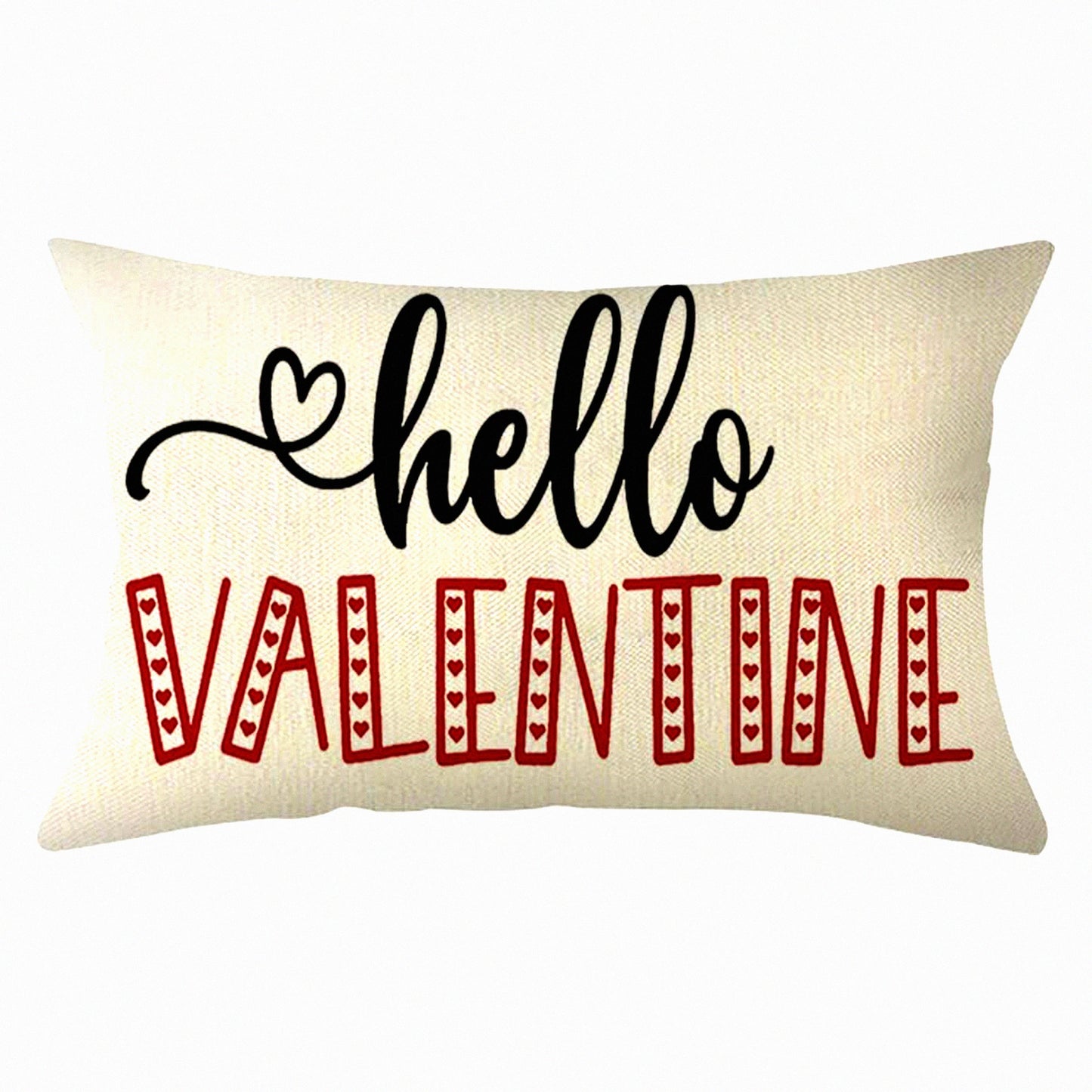 Holiday Lumbar Farmhouse Pillow Cover - 12x20 Inch Anniversary Wedding Cushion Case for Sofa Couch Decoration