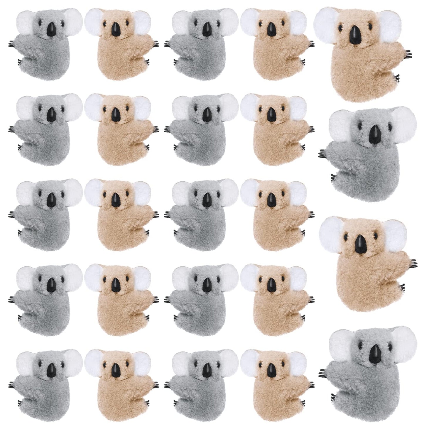 Koala Clip-On Pencil Buddies - Set of 24 Critter Toppers for Koala Birthday Party Supplies and Favors
